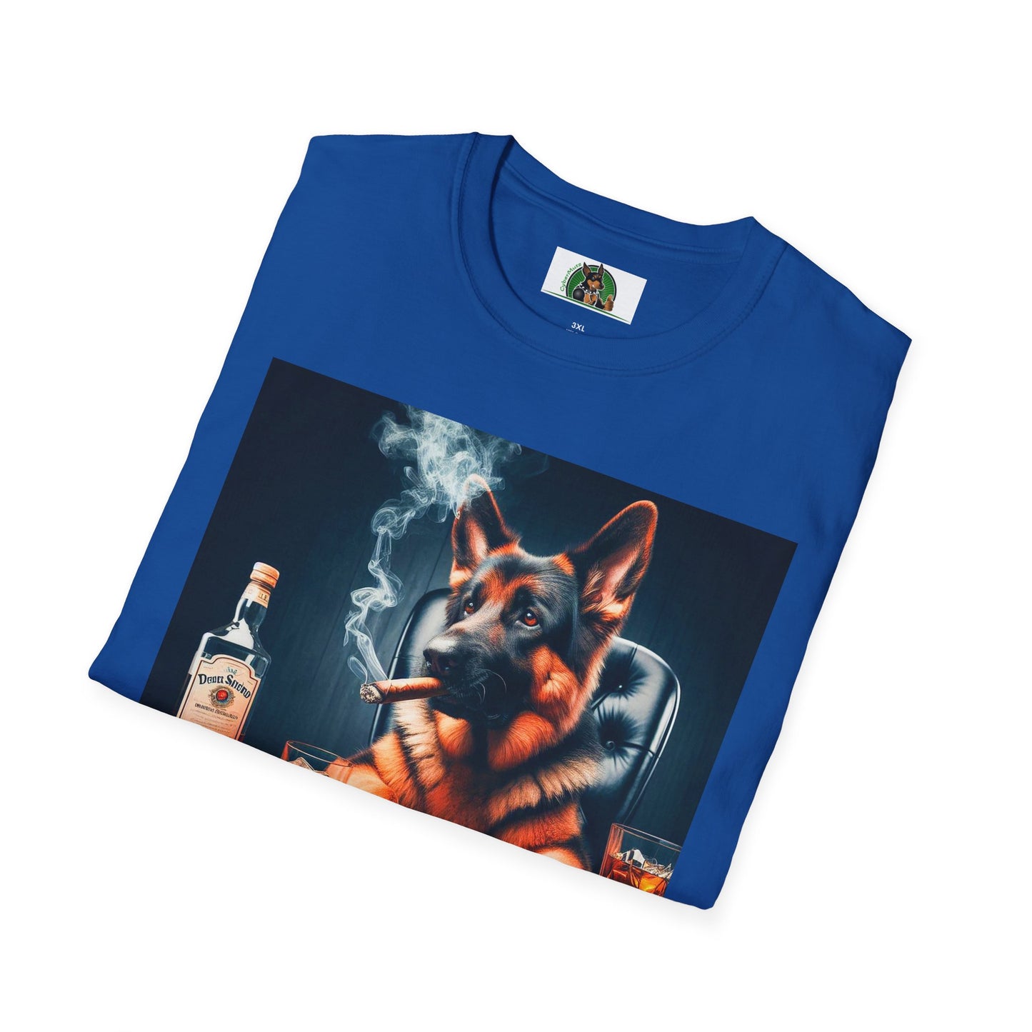 German Shepherd poker T-Shirt Printify