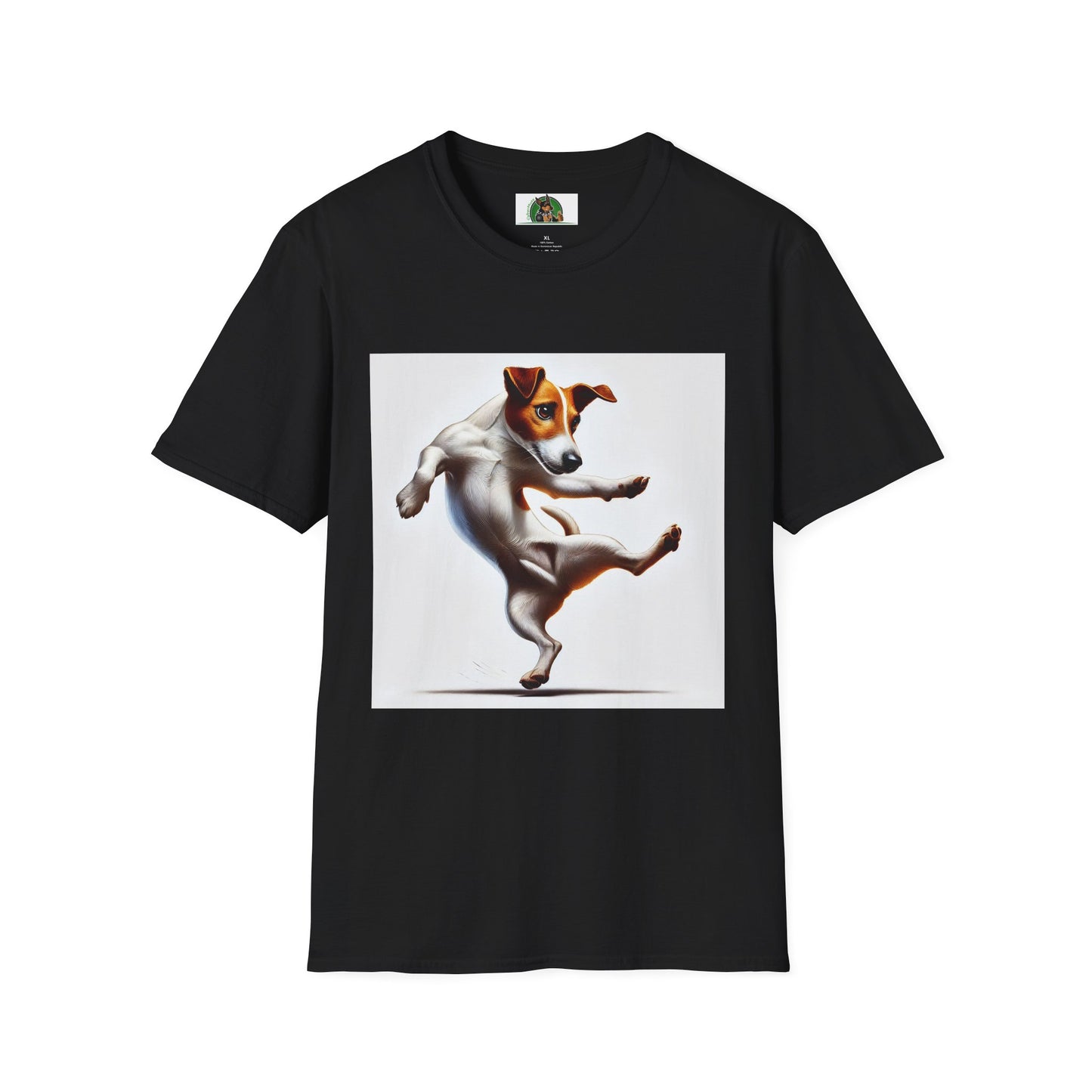 Dancing Jack Russell Tee T-Shirt Printify XS Black