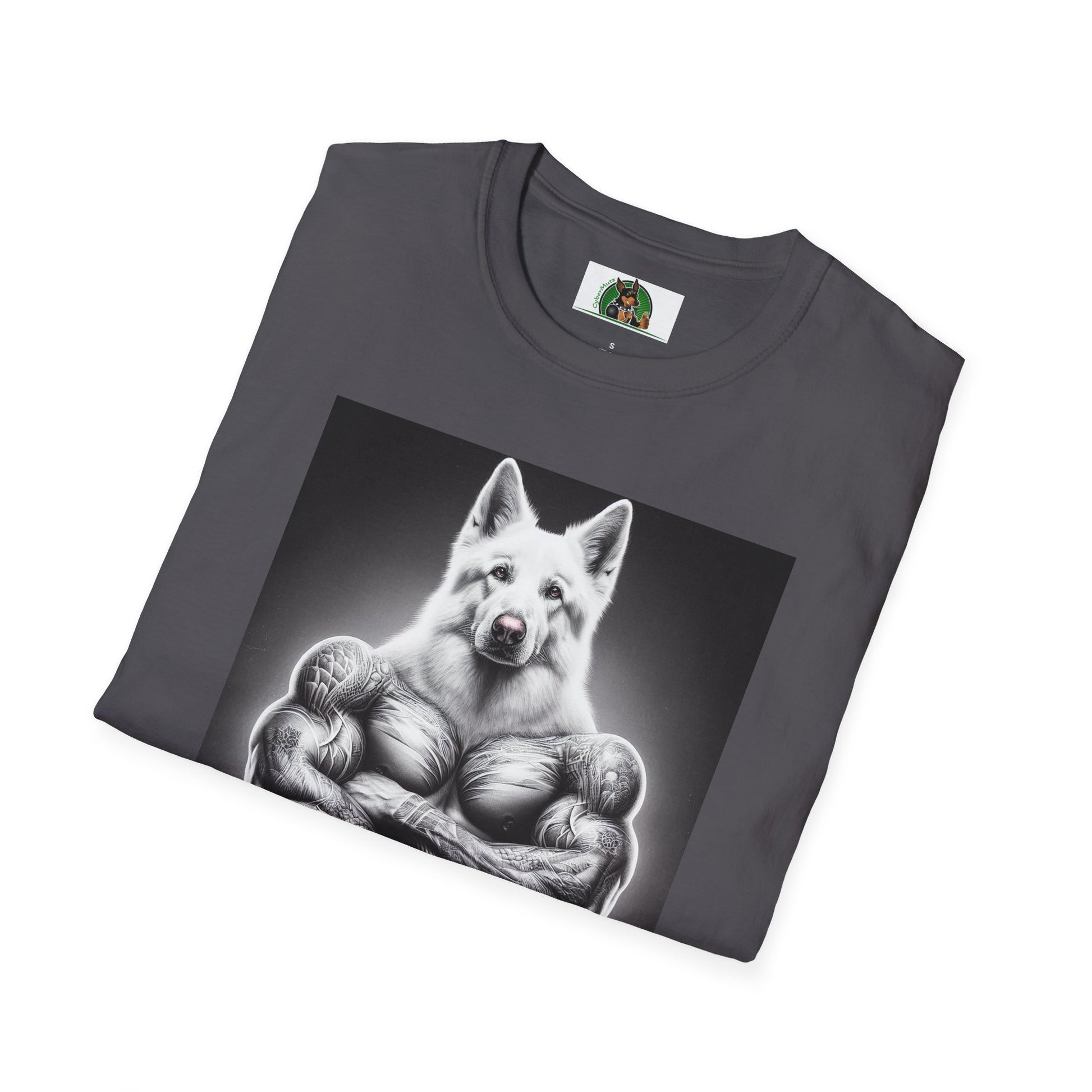 German Shepherd muscle man shirt T-Shirt Printify