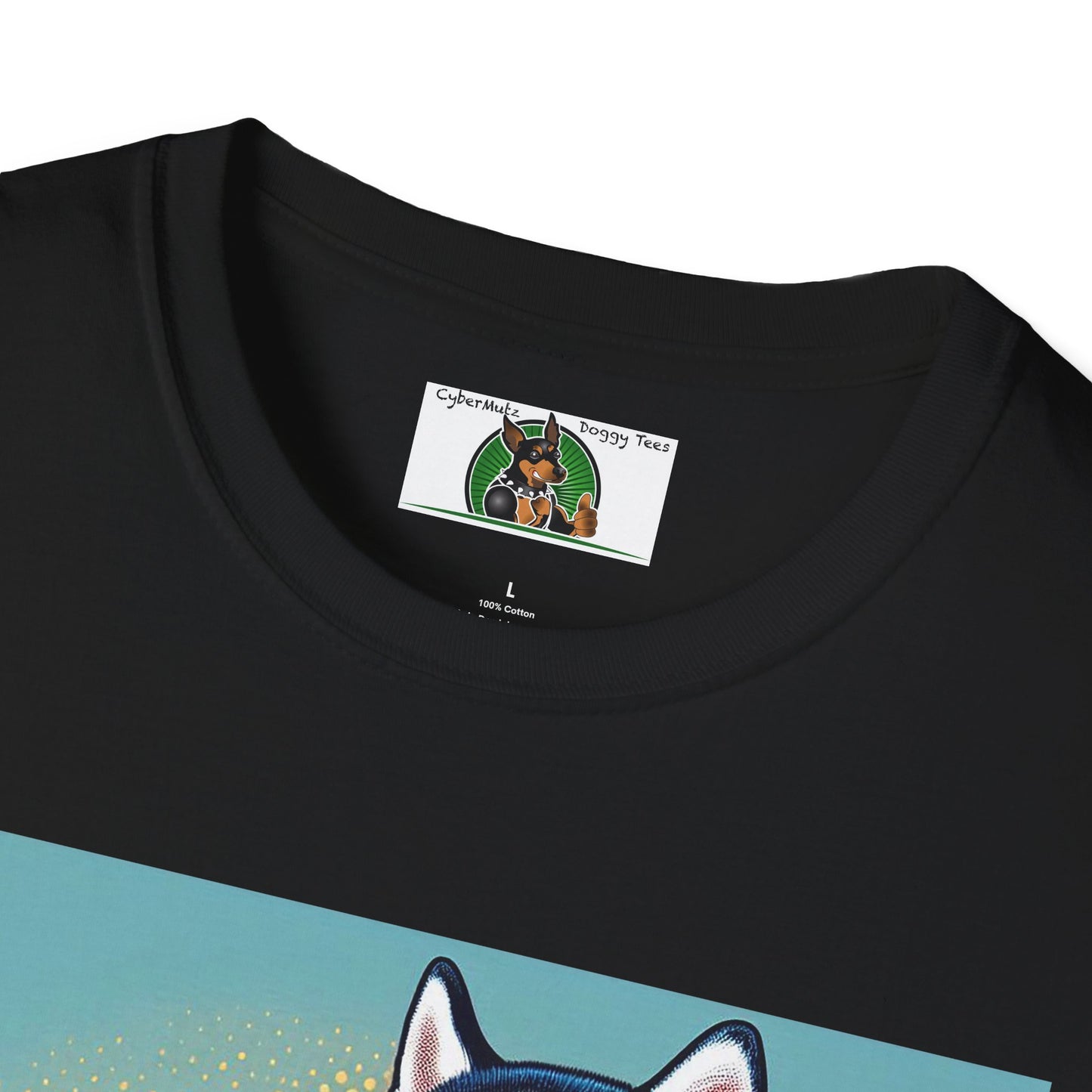 Husky in a Wacky Little Car T-Shirt Printify   