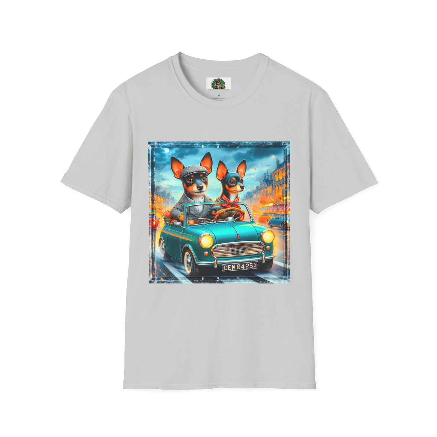 Wacky Rat Terrier T-Shirt T-Shirt Printify S Ice Grey 