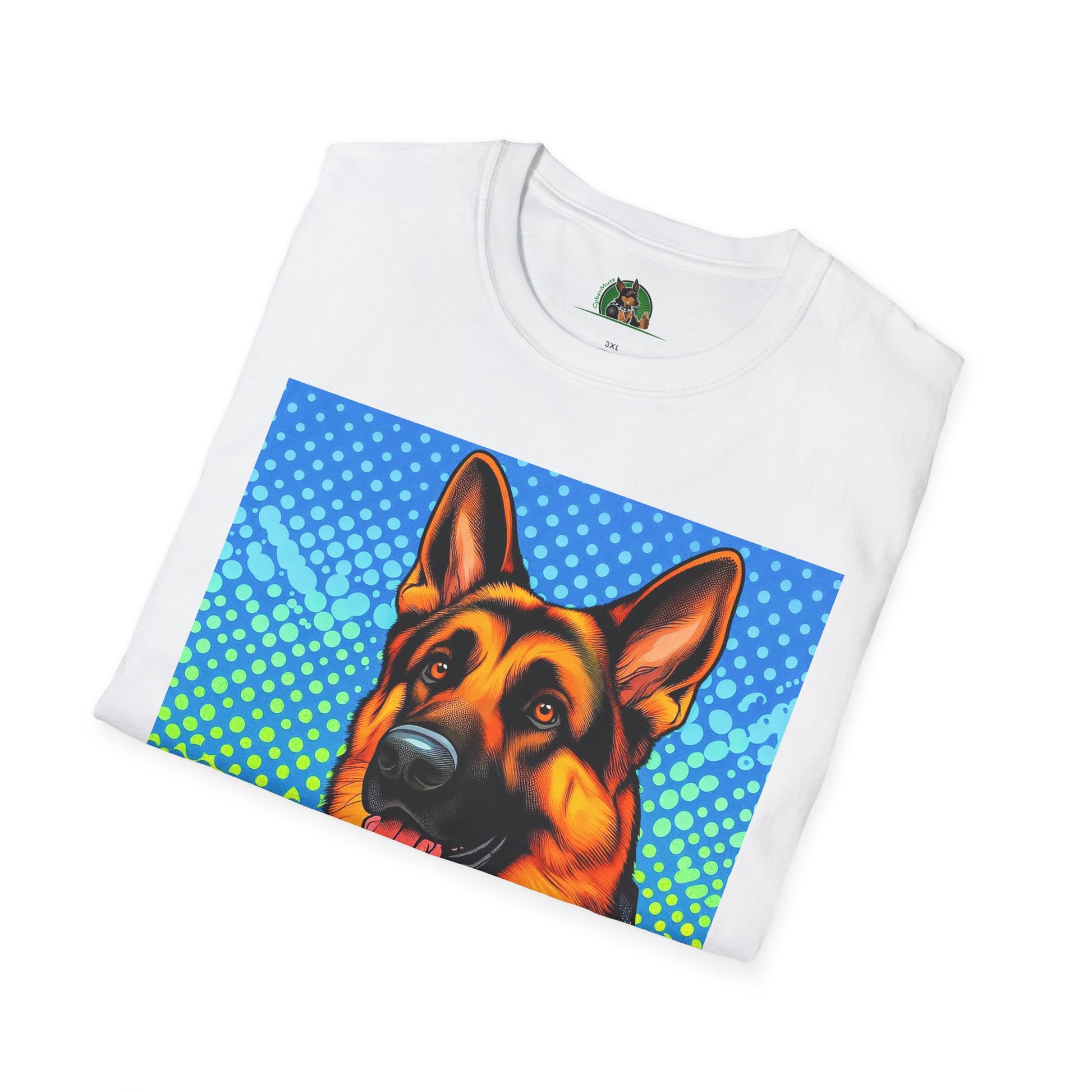 German Shepherd. Colorful cutie shirt T-Shirt Printify