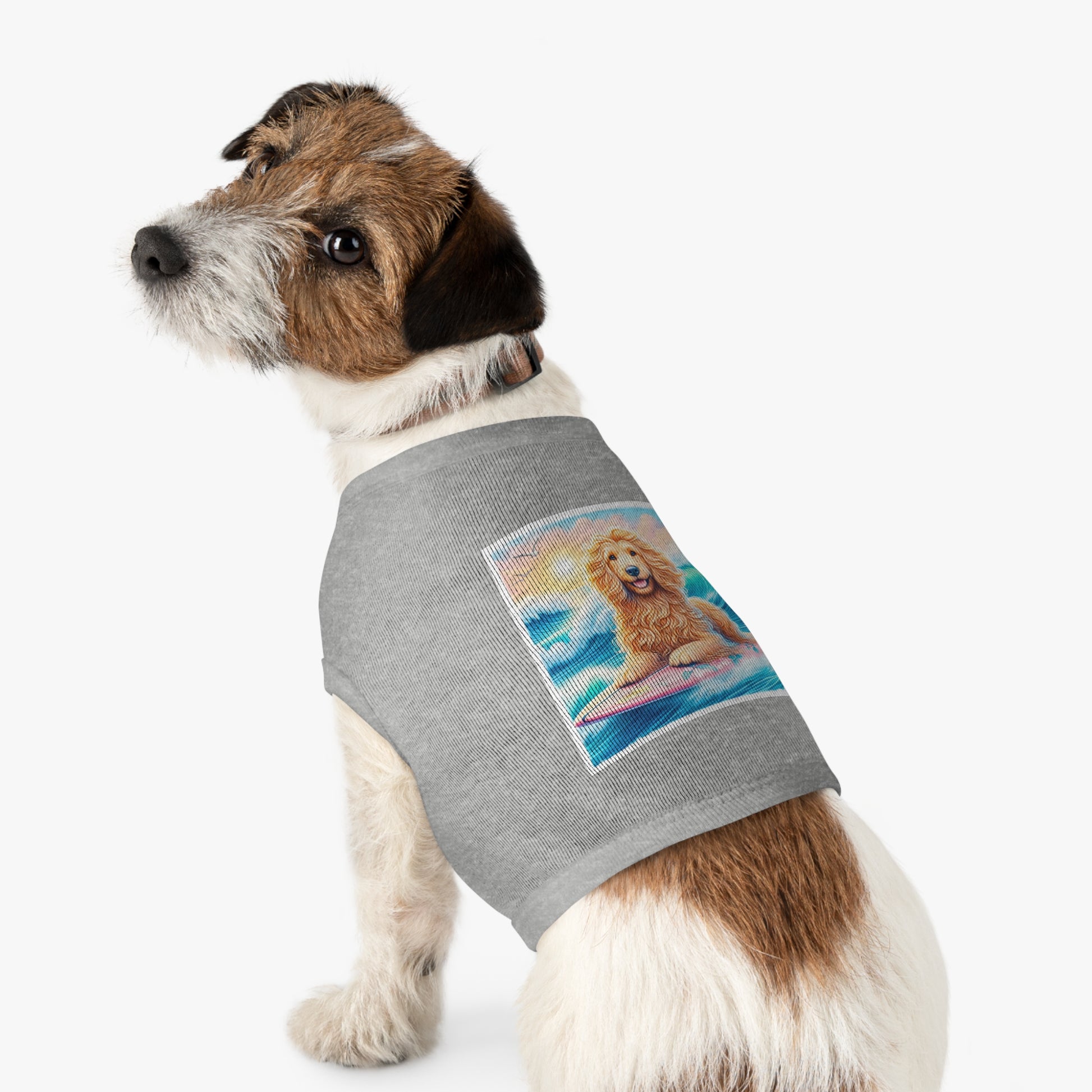 Pet Tank Golden Doodle pretty doggie t shirt Pets Printify