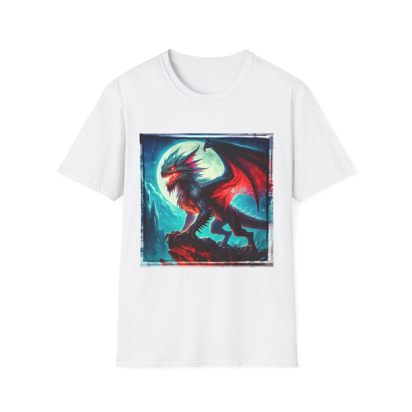 Chupacabra dragon t shirt T-Shirt Printify XS White