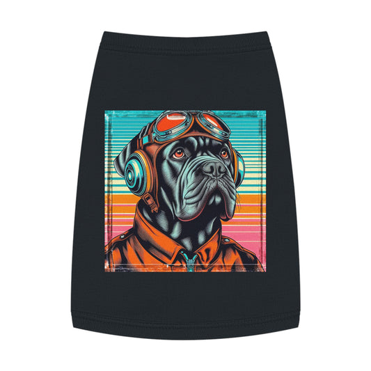 Pet Tank Top Cane Corso Pop Art Steampunk Pets Printify M Black