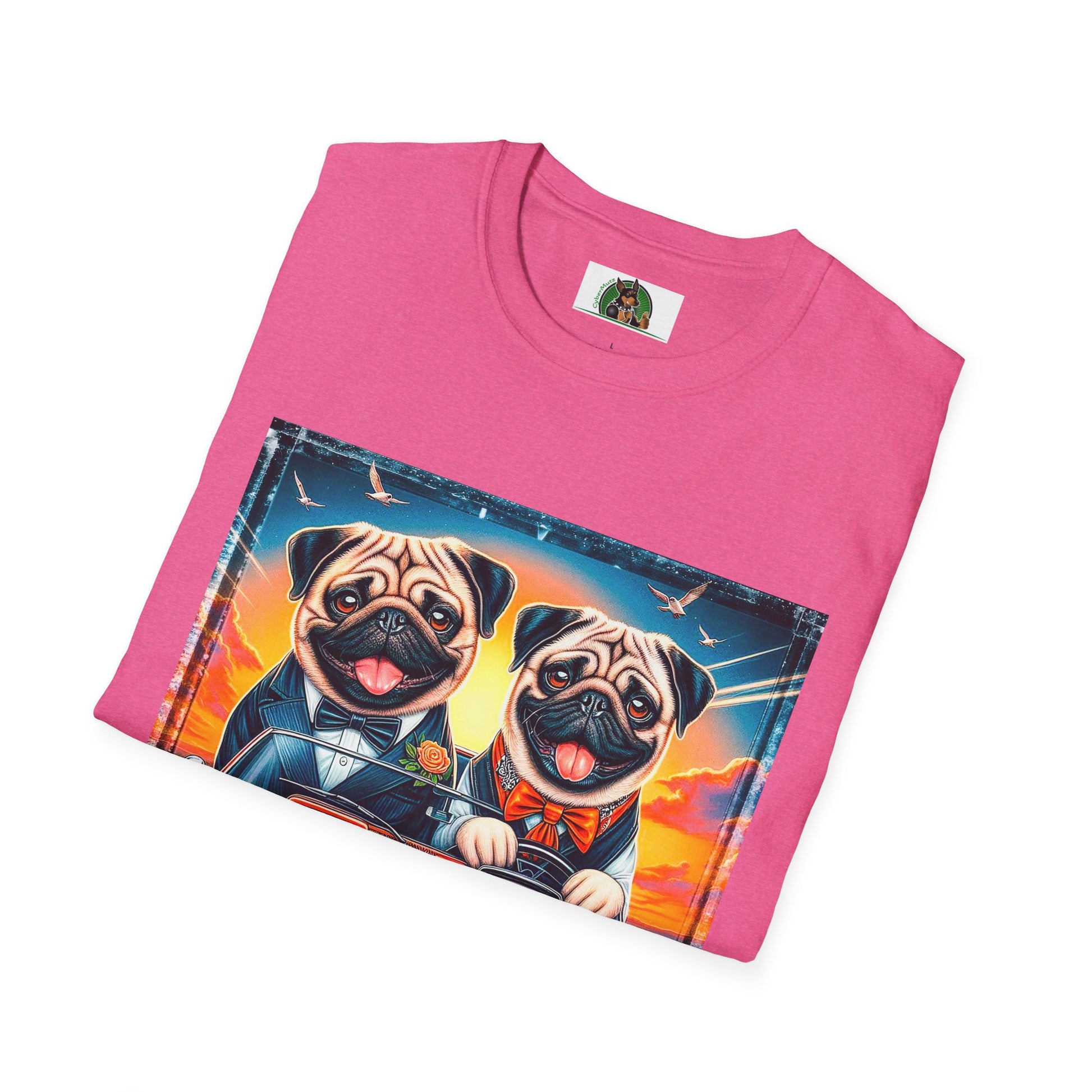 Wacky Pugs T-Shirt Printify   