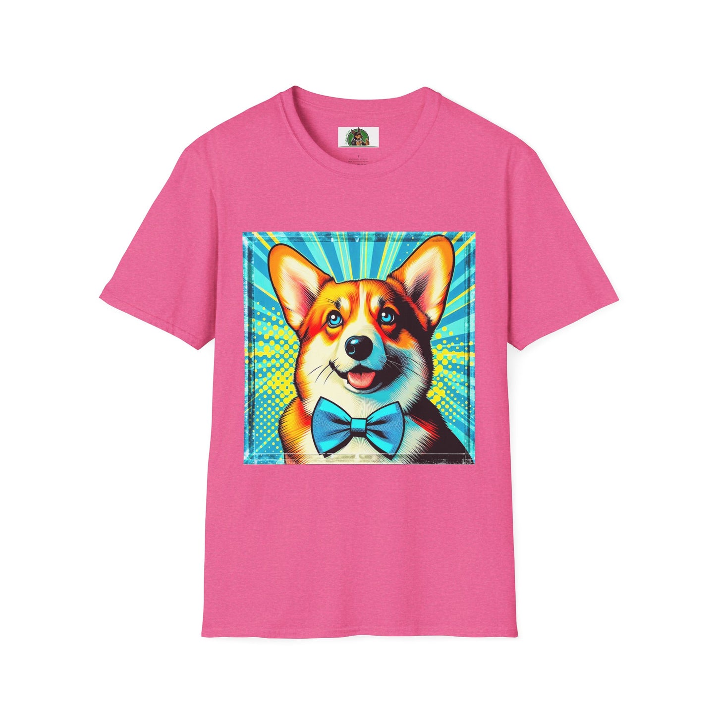 Pembroke Welsh Corgi T-Shirt Printify S Heather Heliconia 