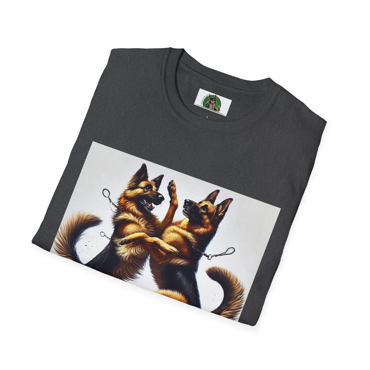 Dancing German Shepherd Unisex T-Shirt T-Shirt Printify