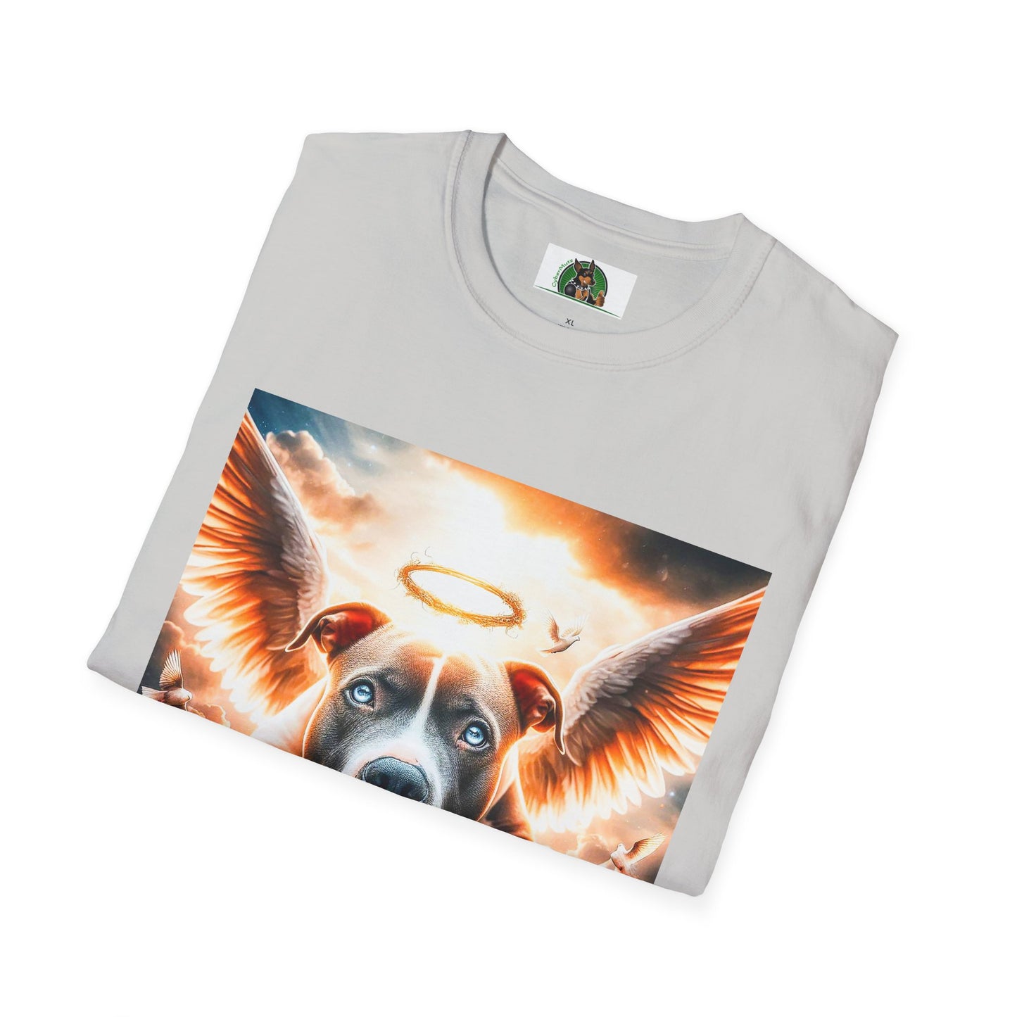 Pit bull heaven and clouds shirt