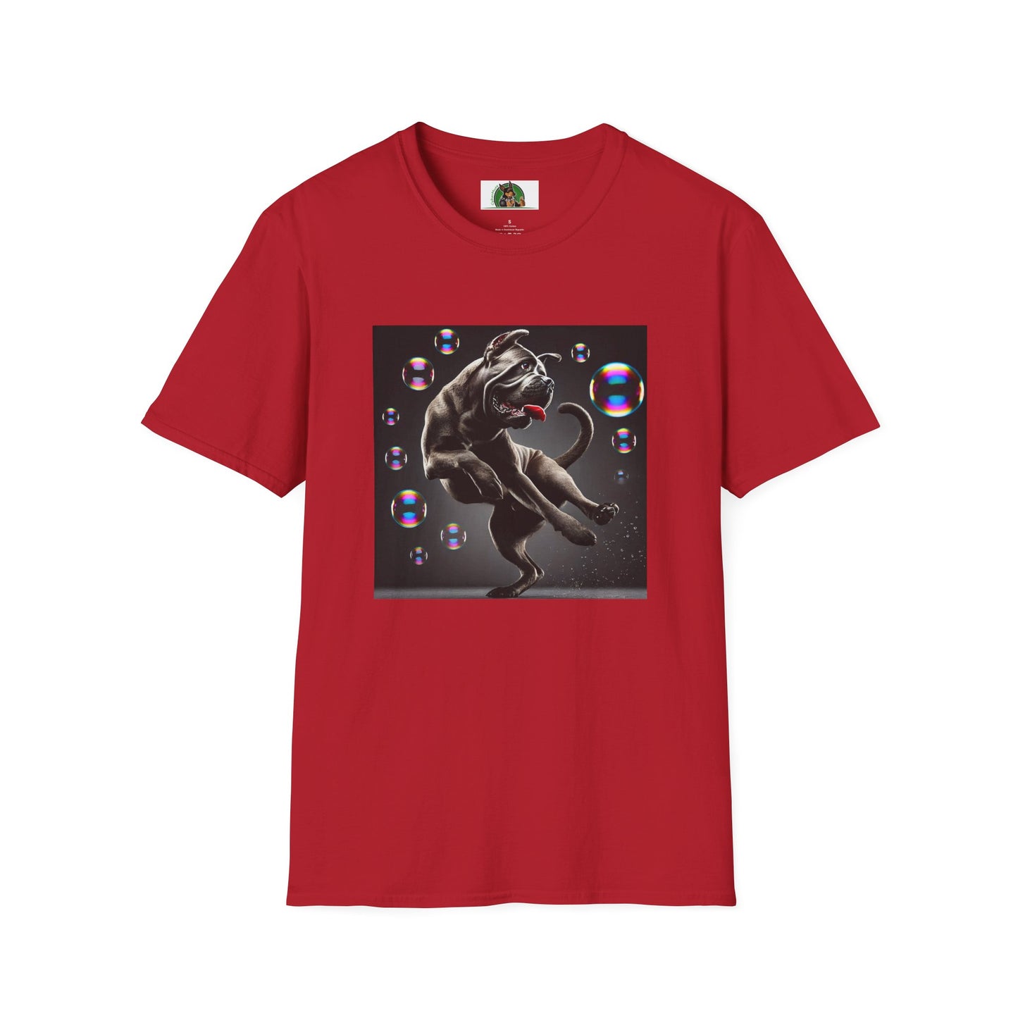Dancing Cane Corso Softstyle T-Shirt T-Shirt Printify S Cherry Red