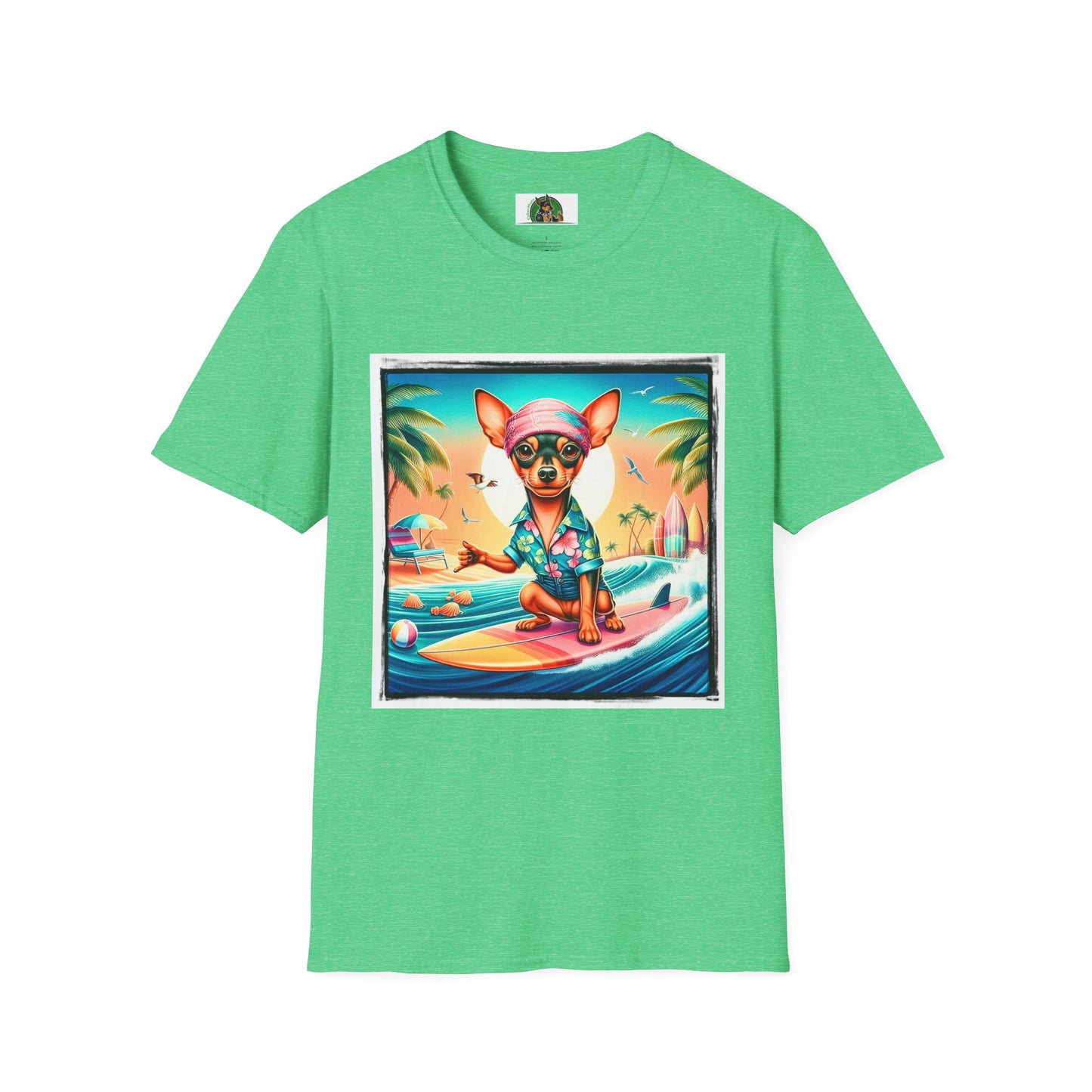 Min Pin T-Shirt T-Shirt Printify S Heather Irish Green 