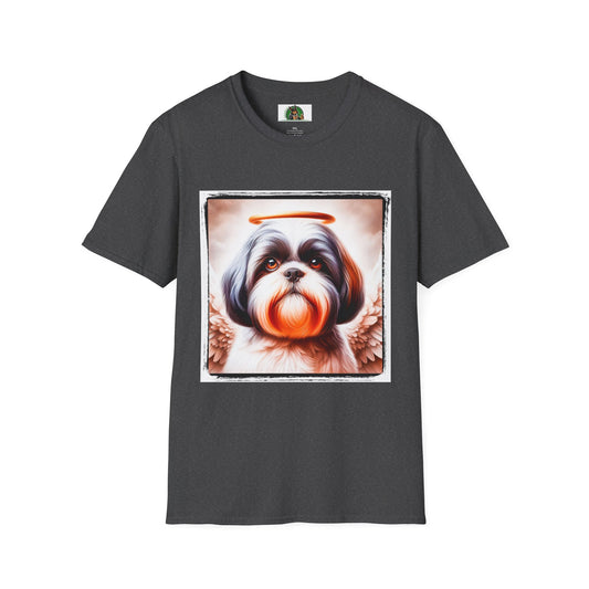 Shih Tzu angel shirt T-Shirt Printify XS Dark Heather