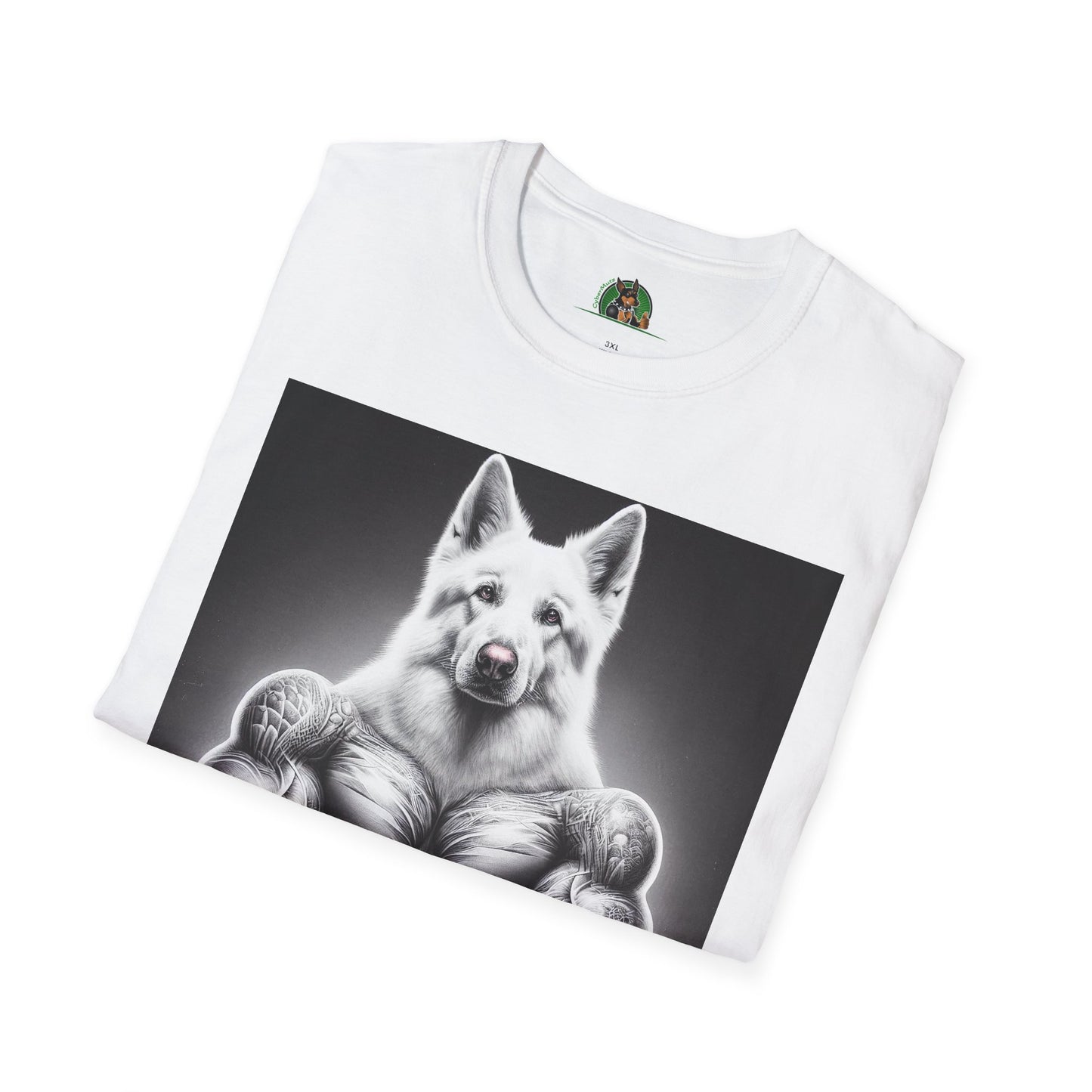 German Shepherd muscle man shirt T-Shirt Printify
