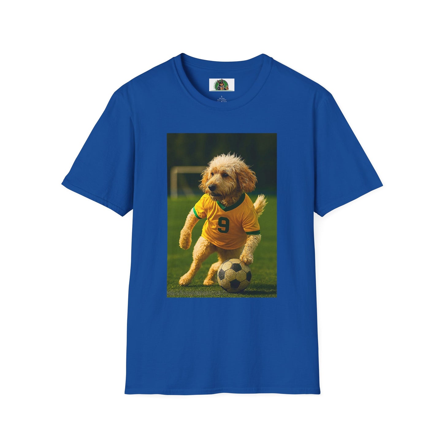 Sports Cockerpoo Soccer T-Shirt T-Shirt Printify Royal XS