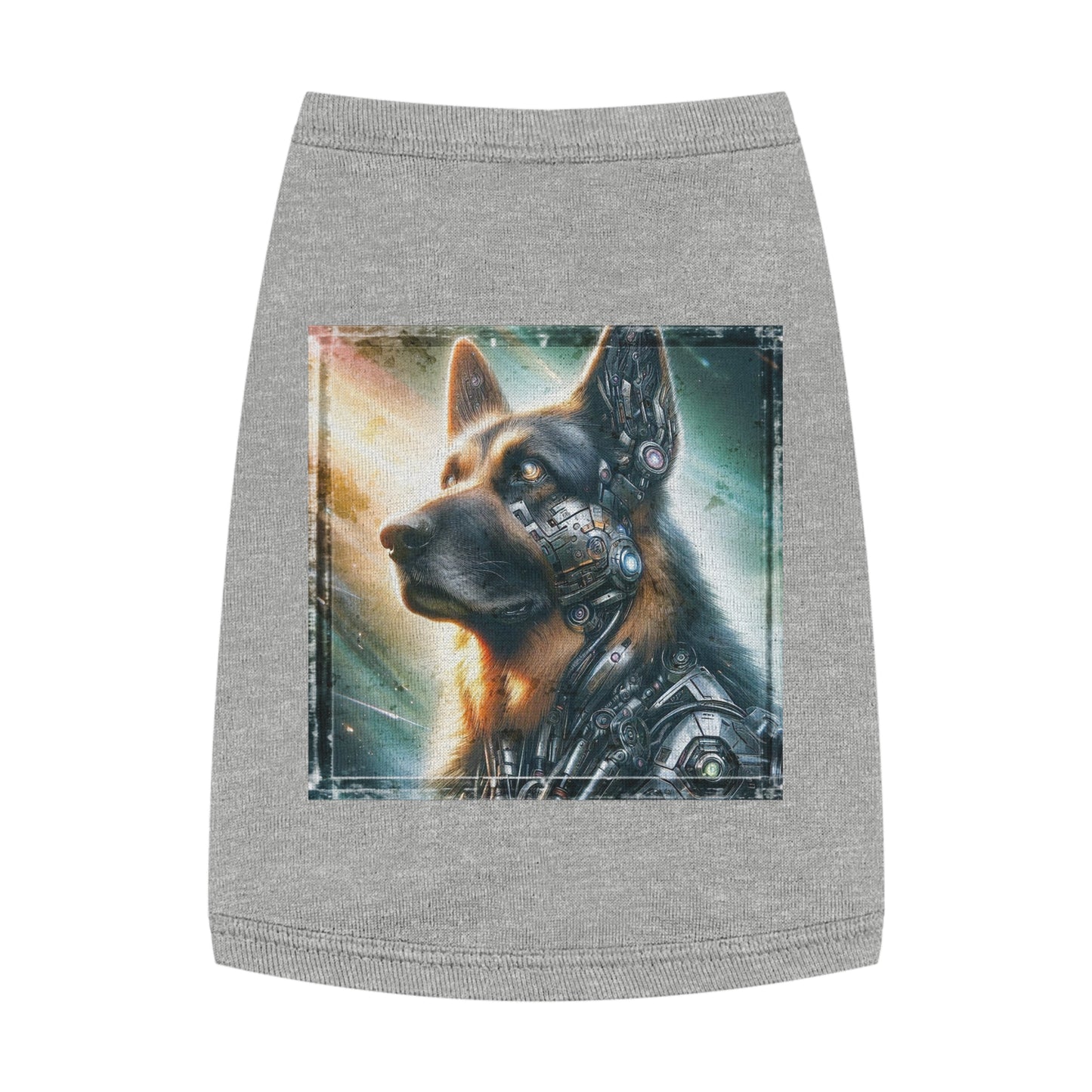 Pet Tank Top German Shepherd Pets Printify M Heather 