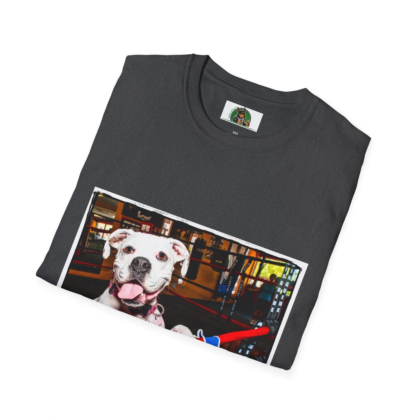 Boxer Dog In Boxing Ring Shirt T-Shirt Printify   