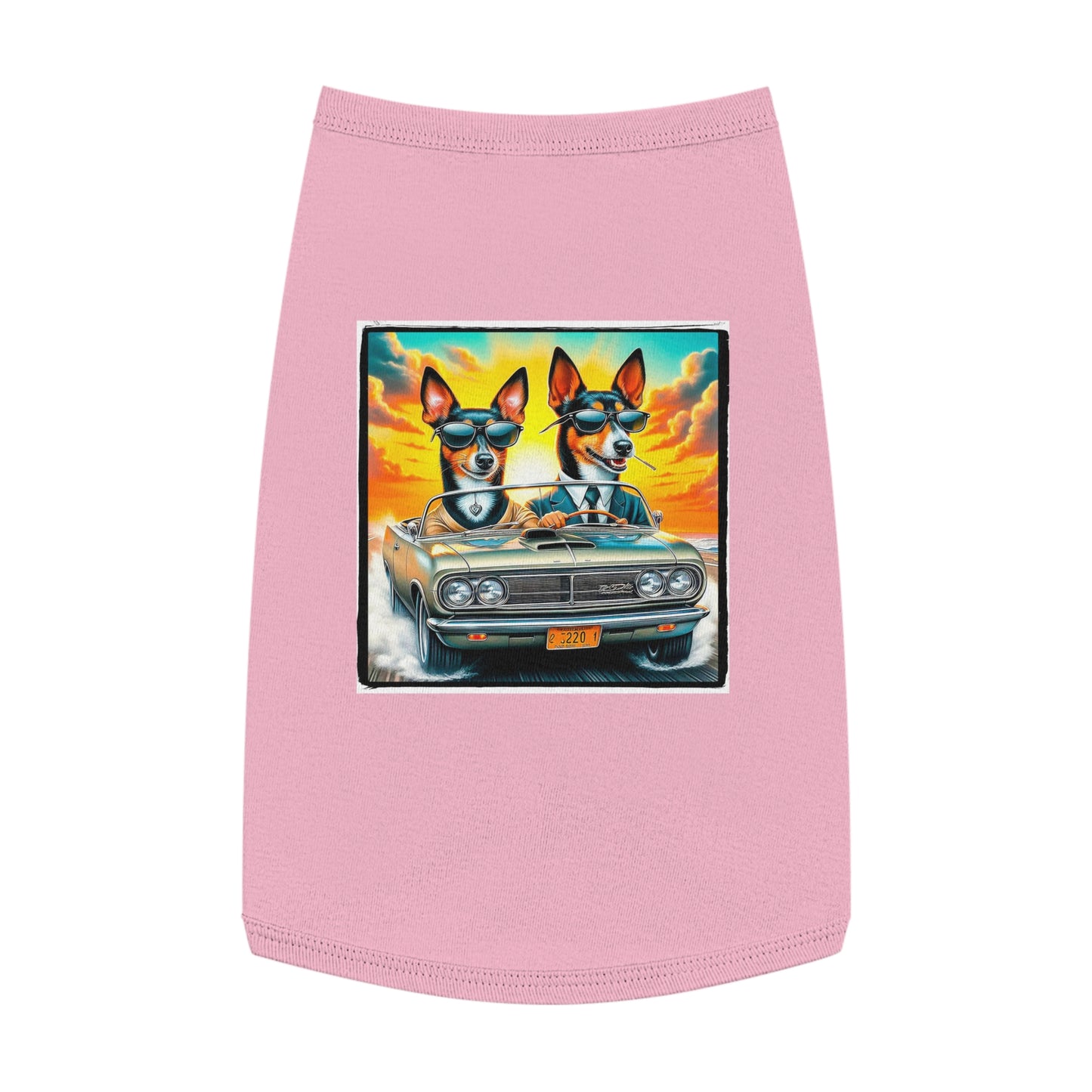 Wacky Pet Tank Top Rat Terrier Pets Printify L Pink 