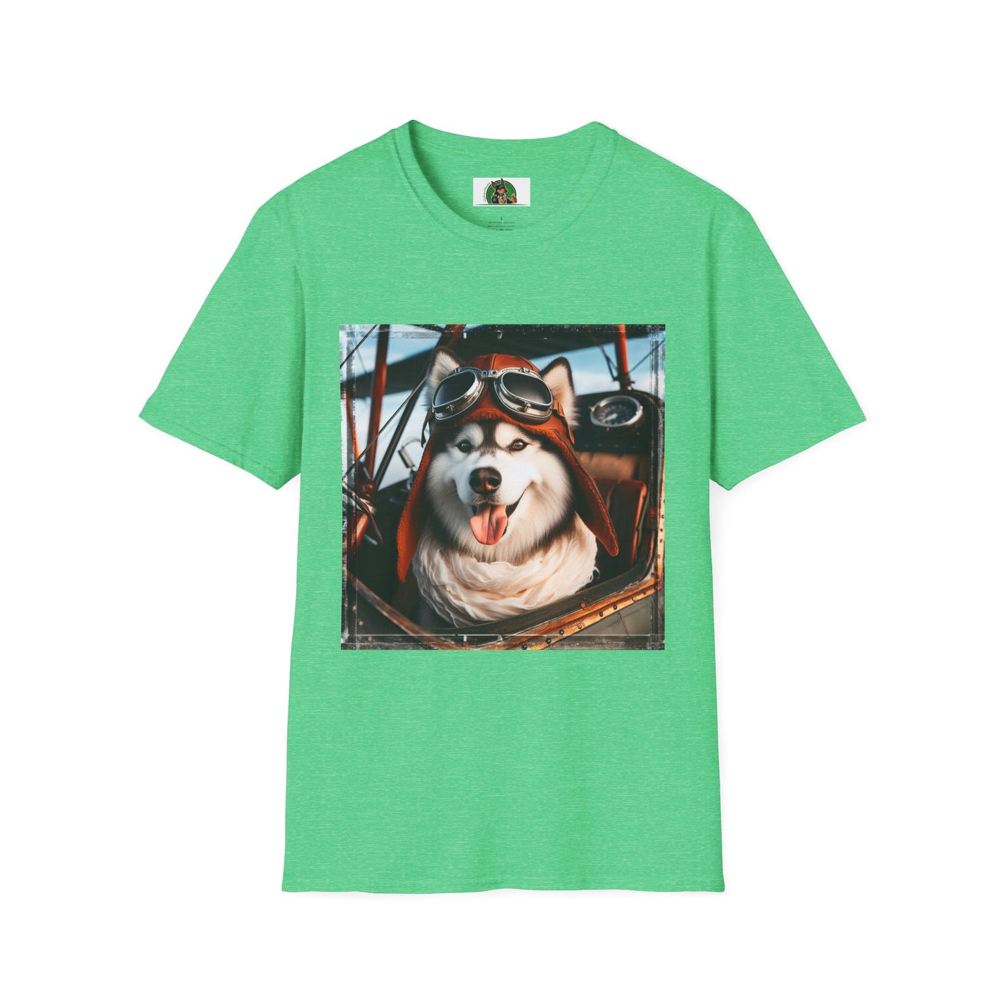 Husky T-Shirt Printify S Heather Irish Green