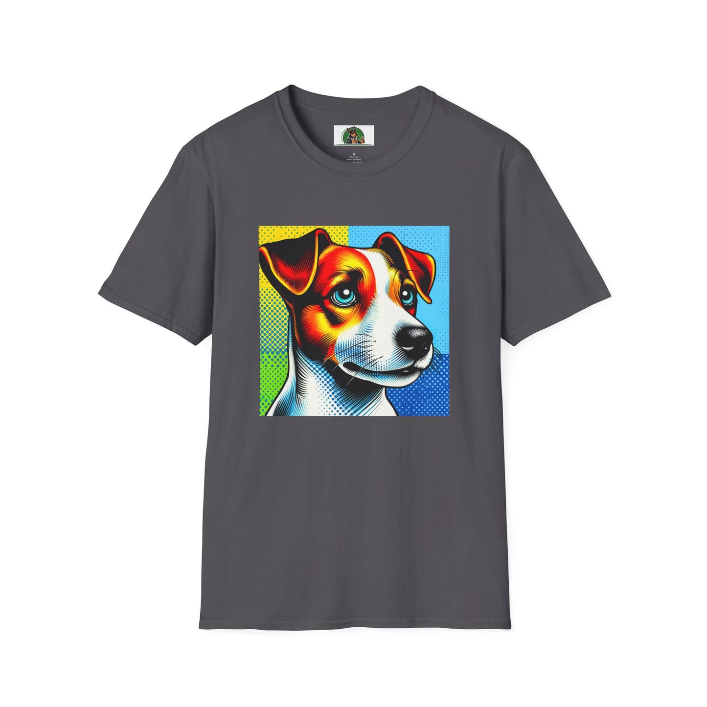 Jack Russell Colorful Pop Art T-Shirt Printify S Charcoal