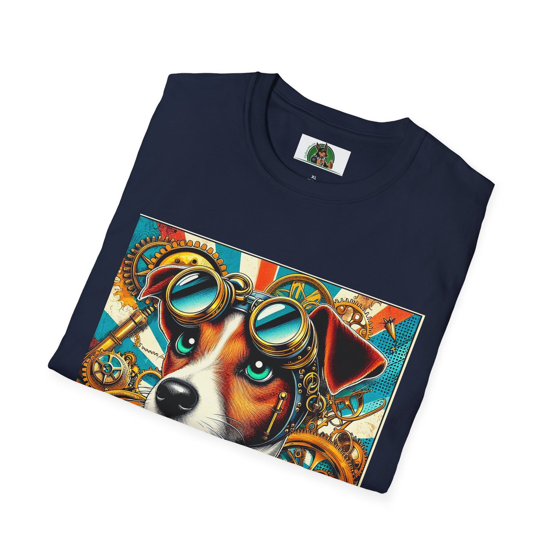 Jack Russell Steampunk T-Shirt Printify
