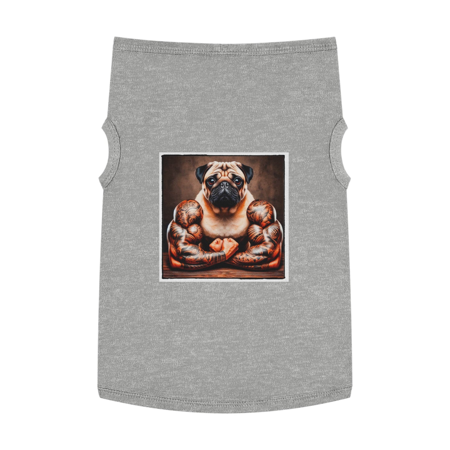 Pet Tank Top Pug Pets Printify XL Heather 