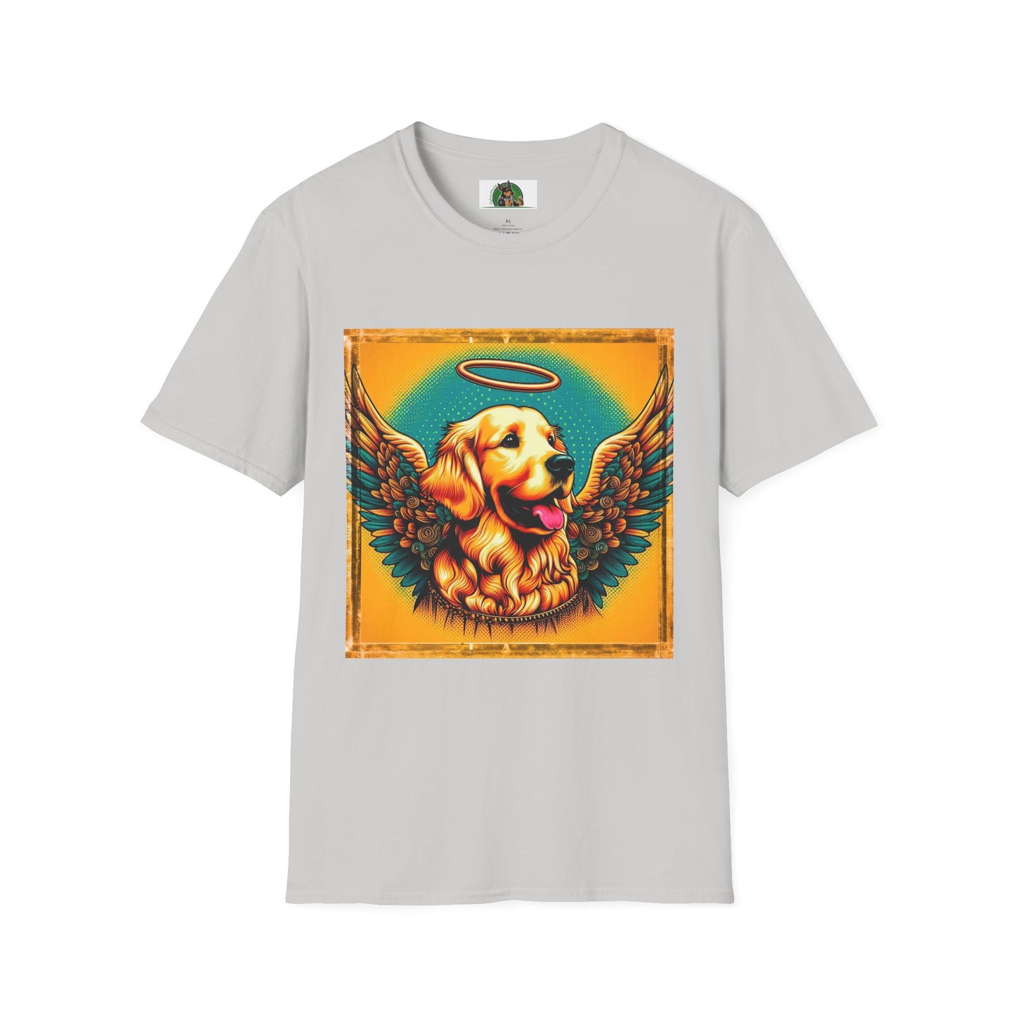 Golden Retriever T-Shirt Printify S Ice Grey