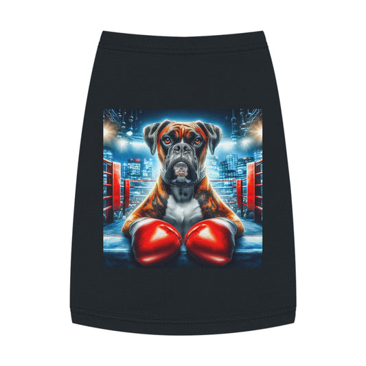 Pet Tank Top Boxer Dog Ready To Box Pets Printify M Black 