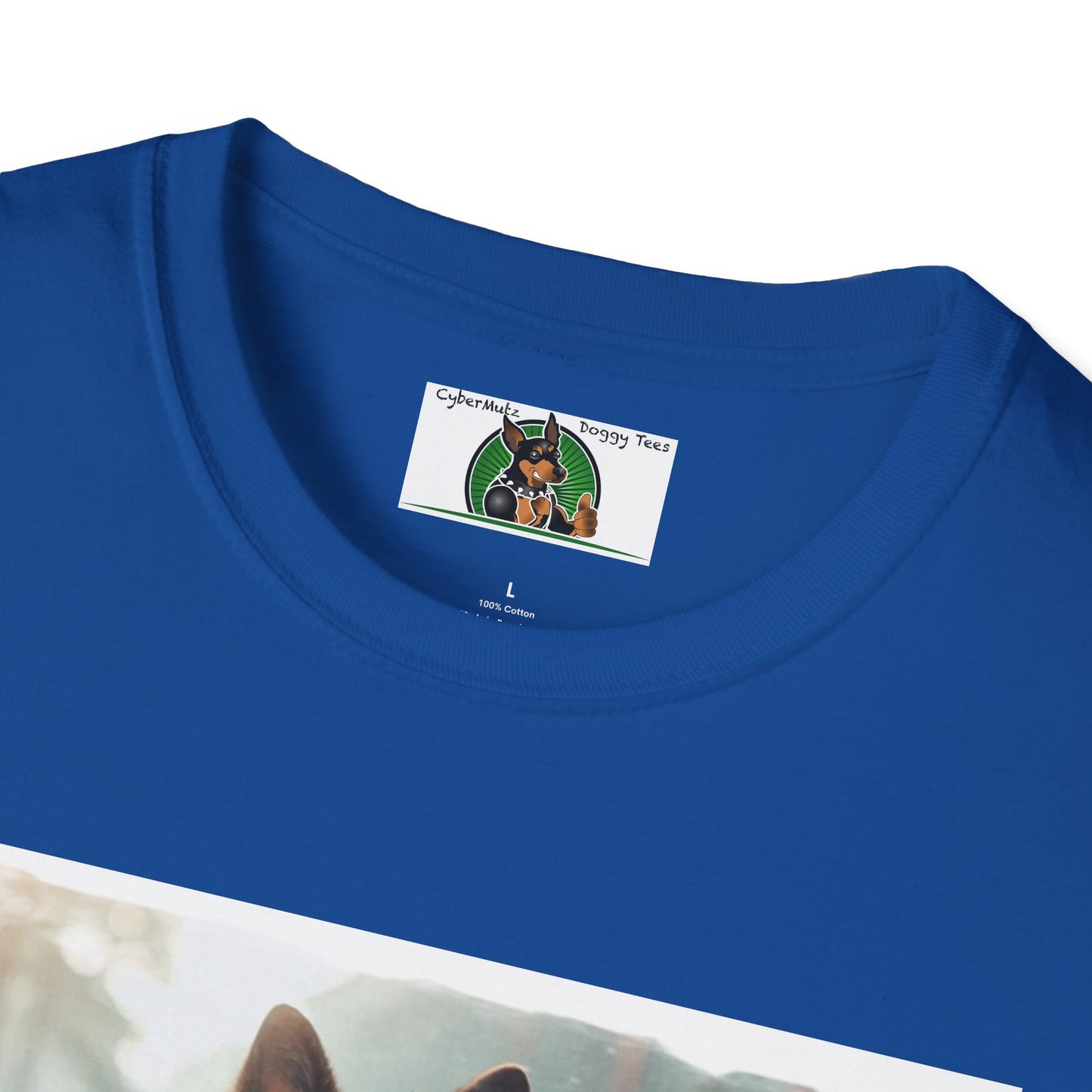 Zen German Shepherd Unisex Softstyle T-Shirt T-Shirt Printify