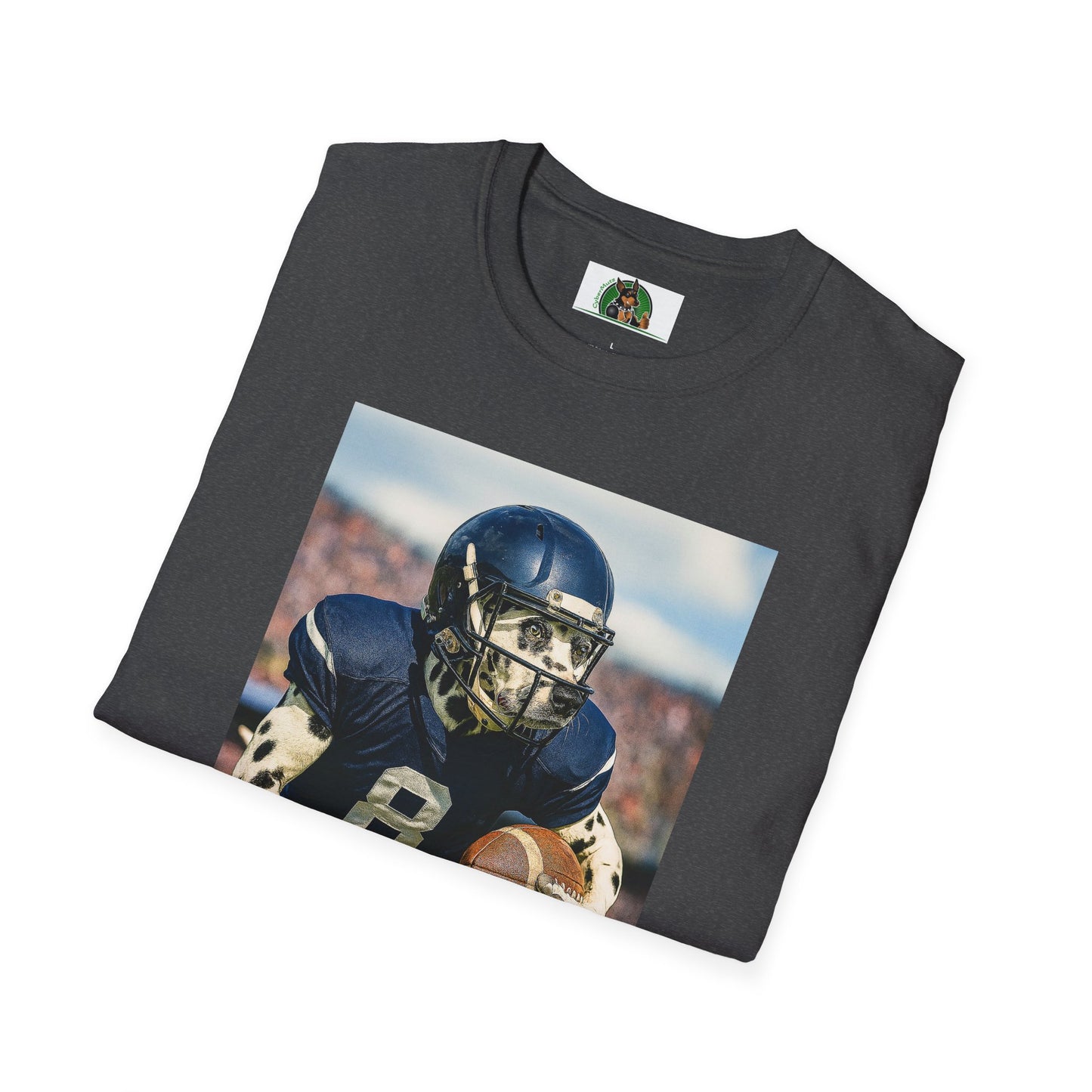 Football Dalmatian Sports T-Shirt T-Shirt Printify
