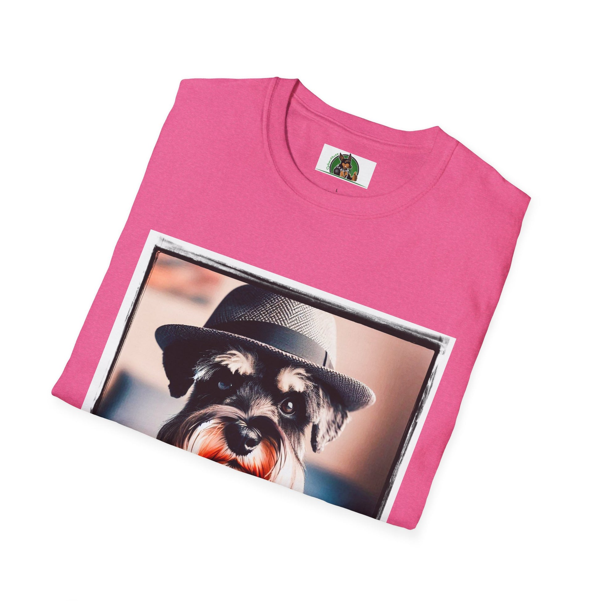 Schnauzer T-Shirt with Miniature Schnauzer Design T-Shirt Printify   