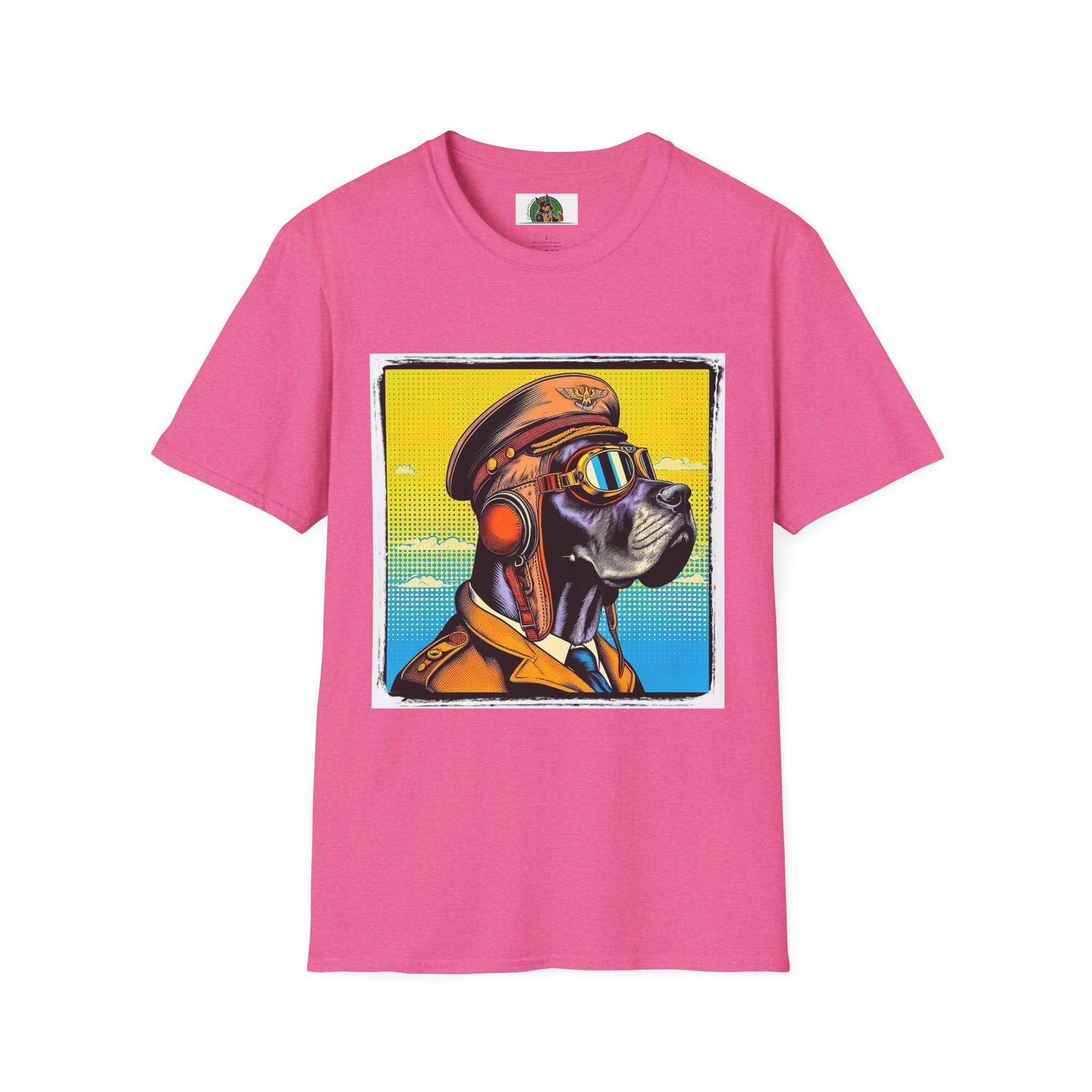 Great Dane T-Shirt Printify S Heather Heliconia