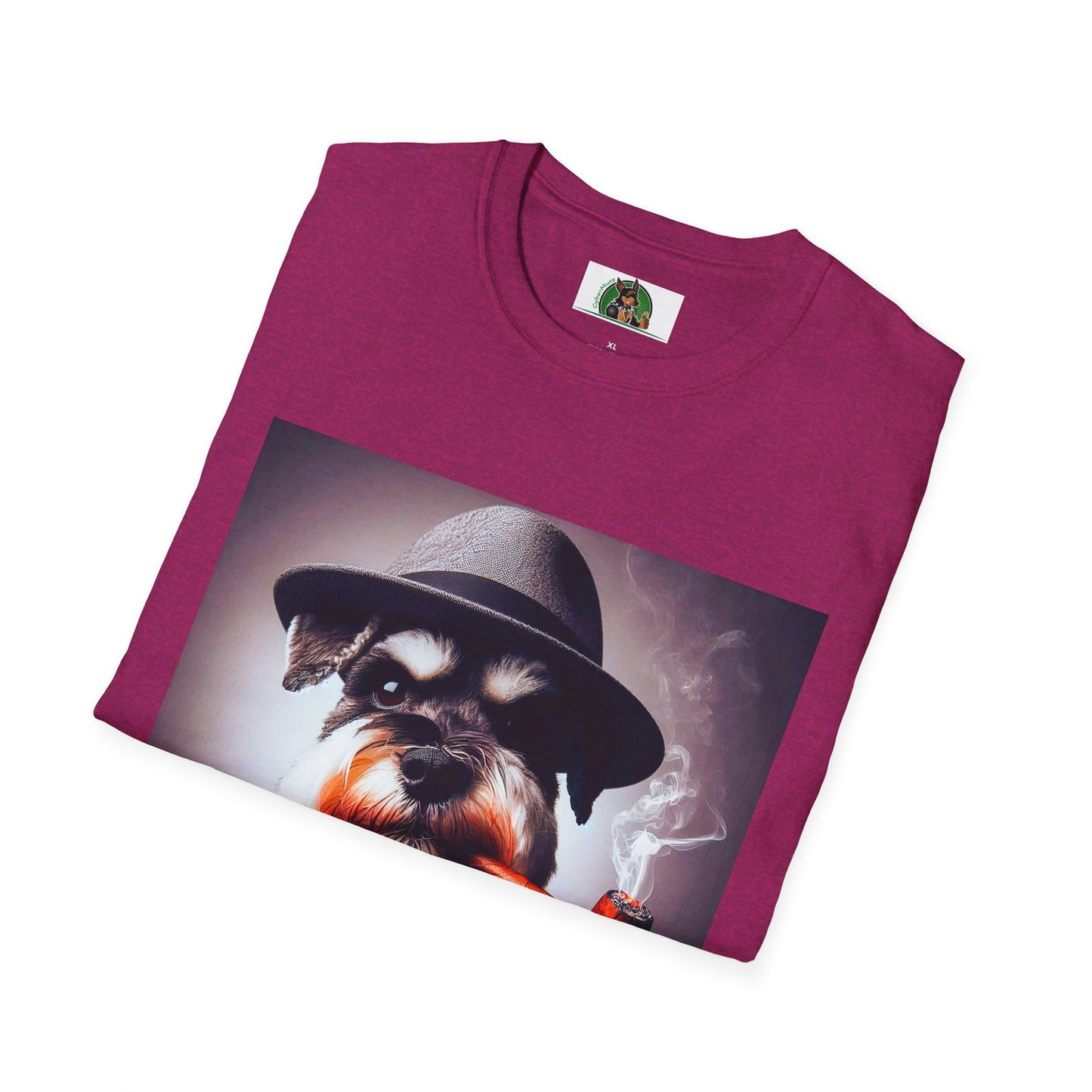 Miniature Schnauzer cigar smoking shirt