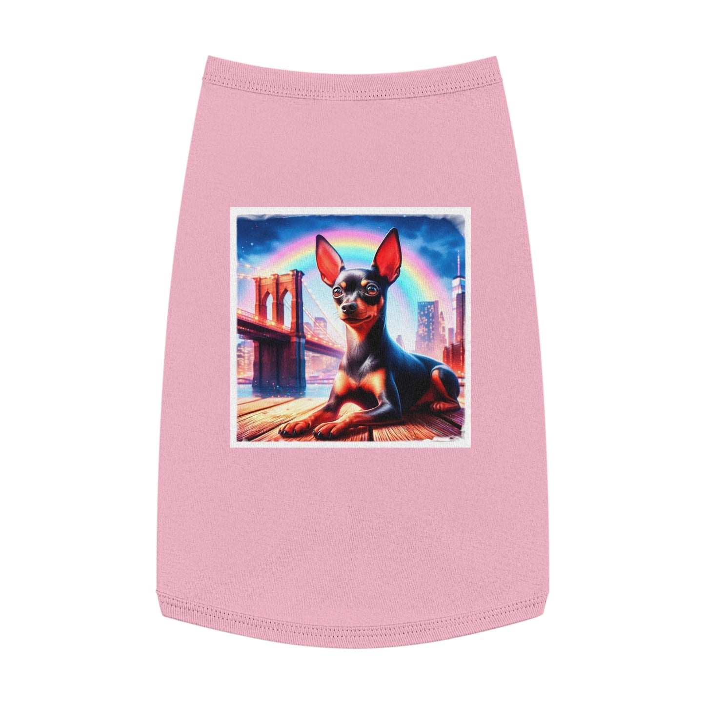 Dog Tank Top - Min Pin Tank Tops Pets Printify   