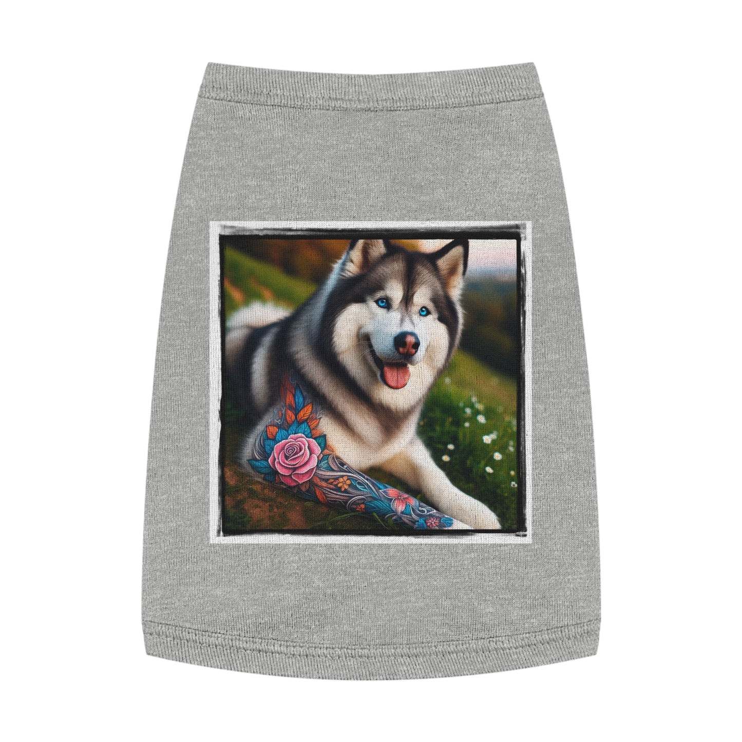 Pet Tank Top Husky Pets Printify M Heather 