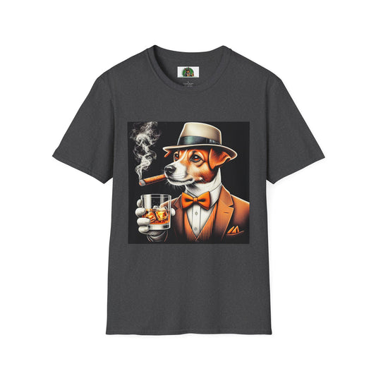 Jack Russell T-Shirt Printify S Dark Heather