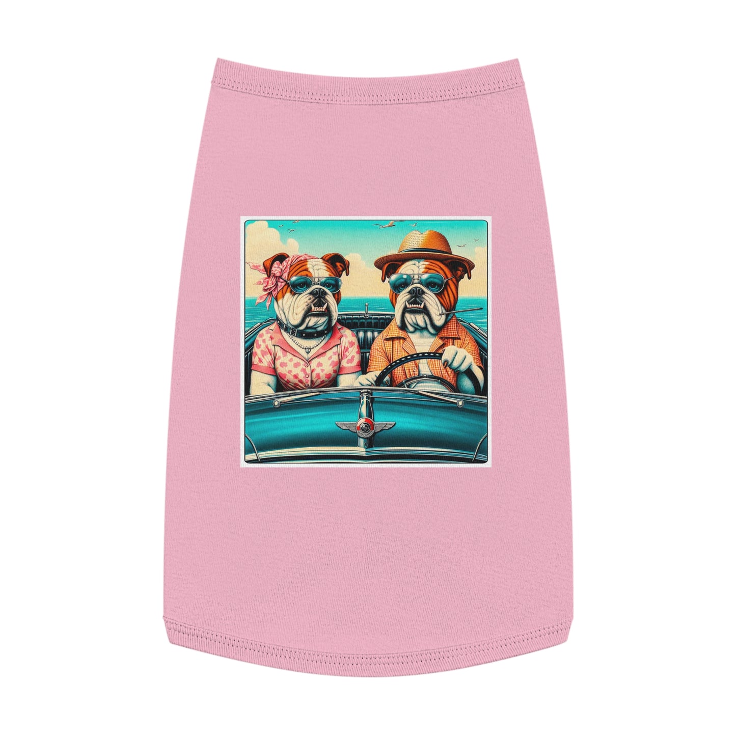 Wacky Pet Tank Top Bulldog Pets Printify L Pink 