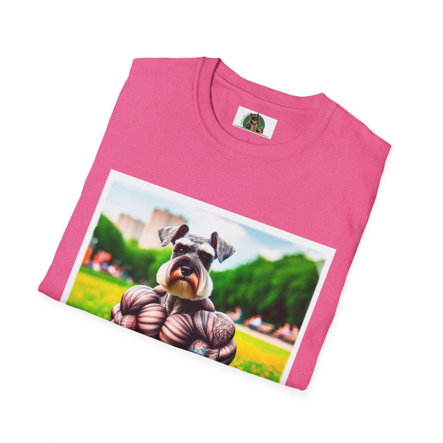 Schnauzer T-Shirt with Miniature Schnauzer Design T-Shirt Printify   