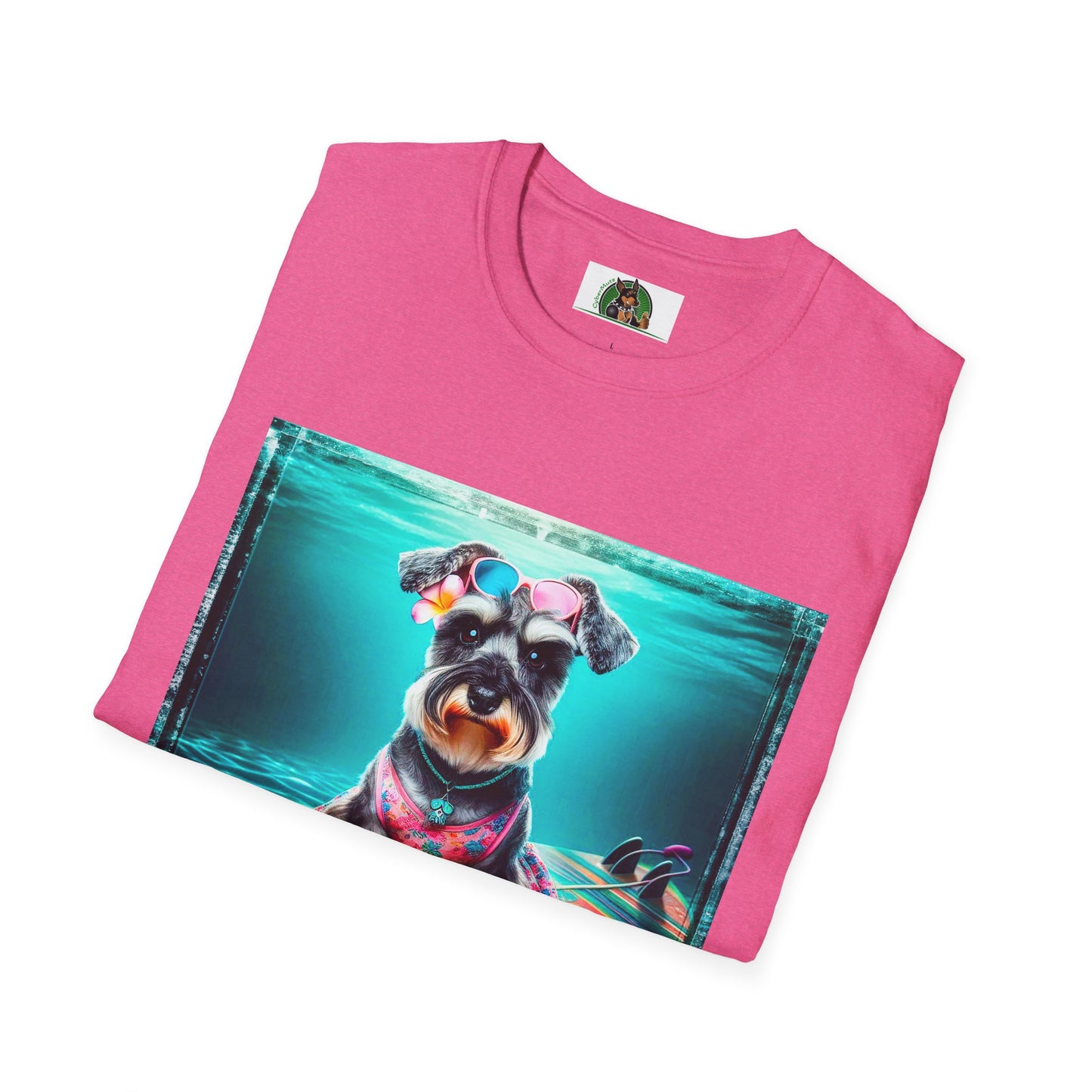 Schnauzer T-Shirt with Miniature Schnauzer Design