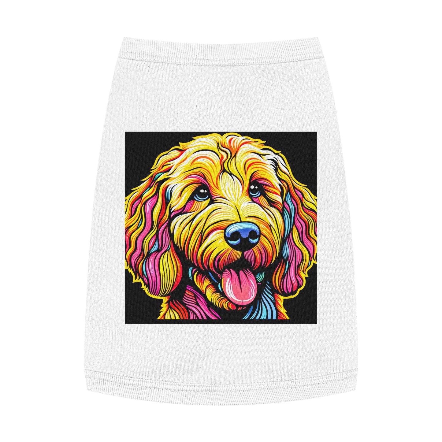 Pet Tank Golden Doodle Pets Printify M White 