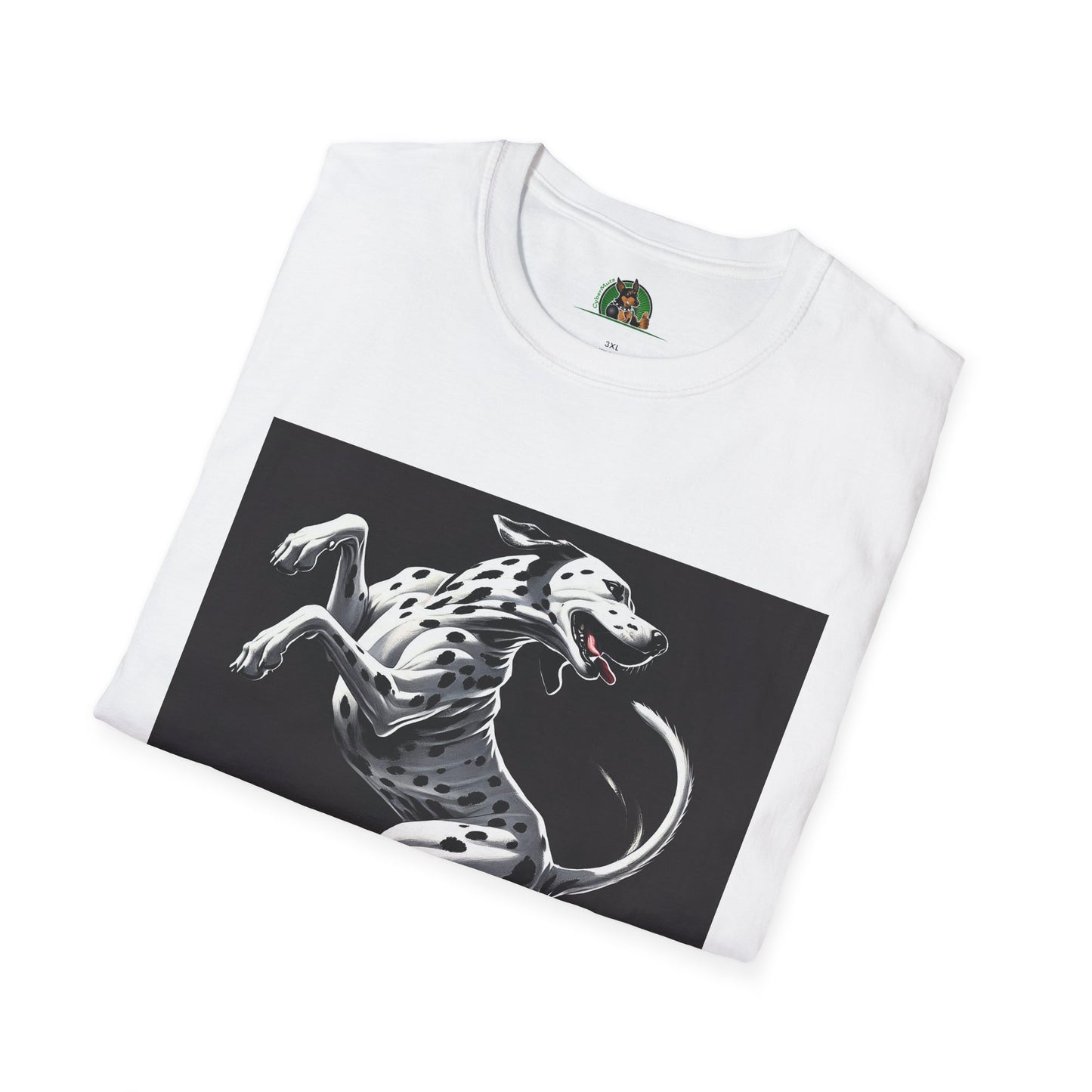 Dancing Dalmation Dog T-Shirt T-Shirt Printify