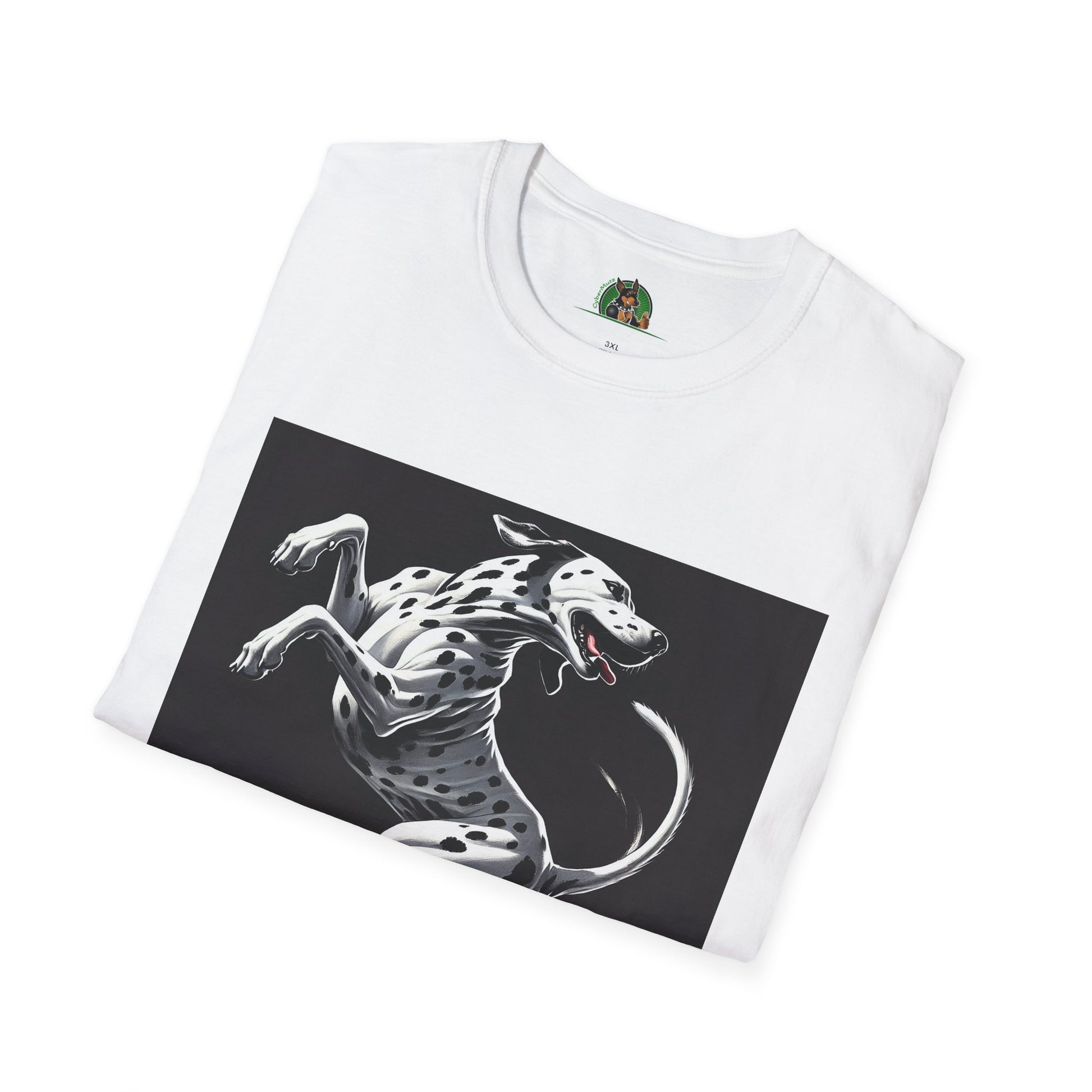 Dancing Dalmation Dog T-Shirt T-Shirt Printify