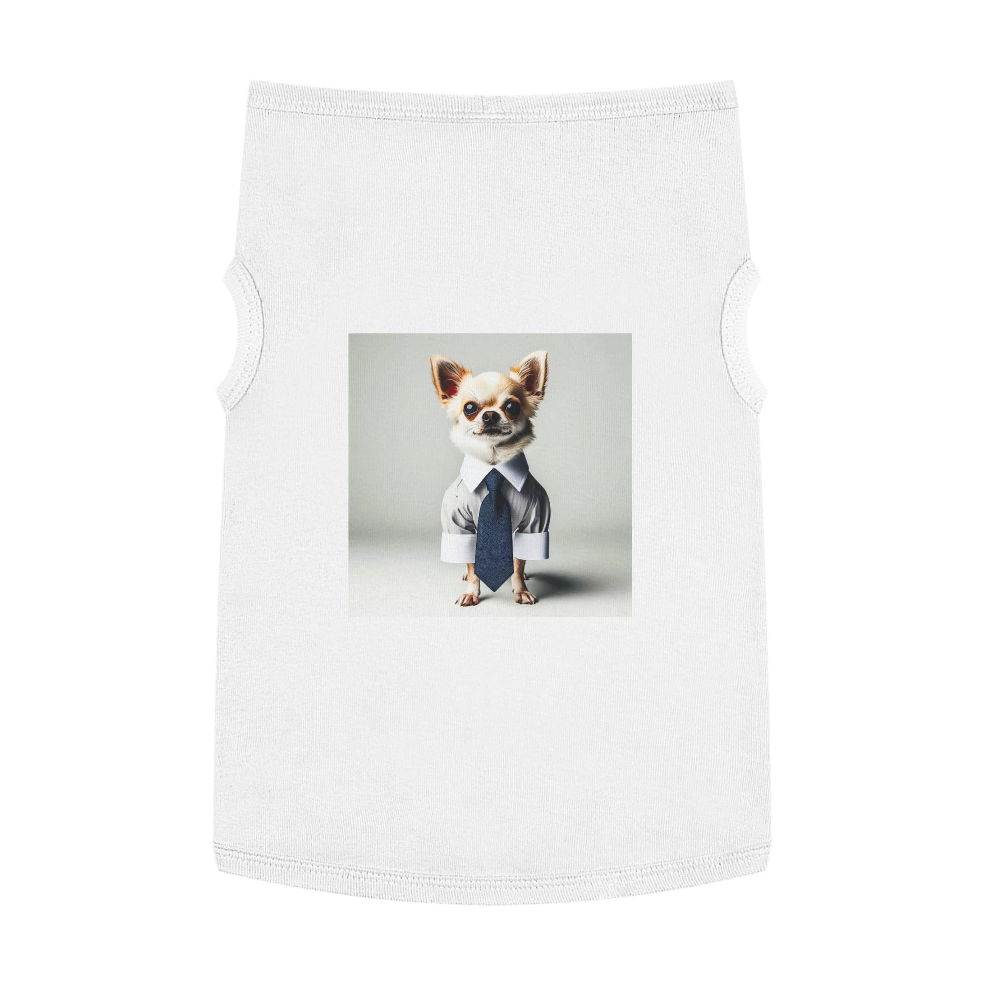 Chihuahua Pet Tank Top Lightweight Dog Shirt for Small Breeds Cute Chi Pup Apparel Pets Printify XL White