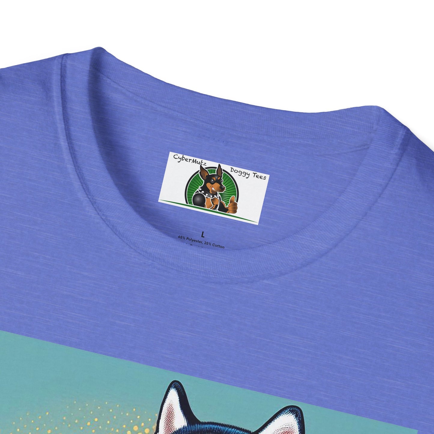 Husky in a Wacky Little Car T-Shirt Printify   