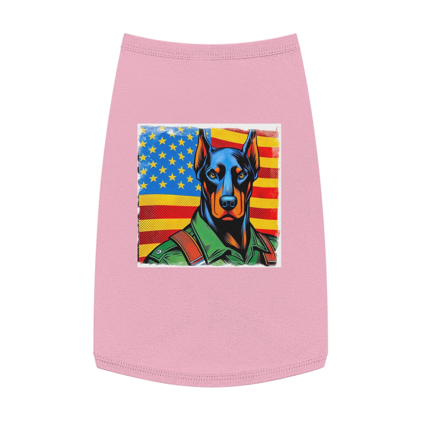 Pet Tank Top Doberman Pets Printify L Pink