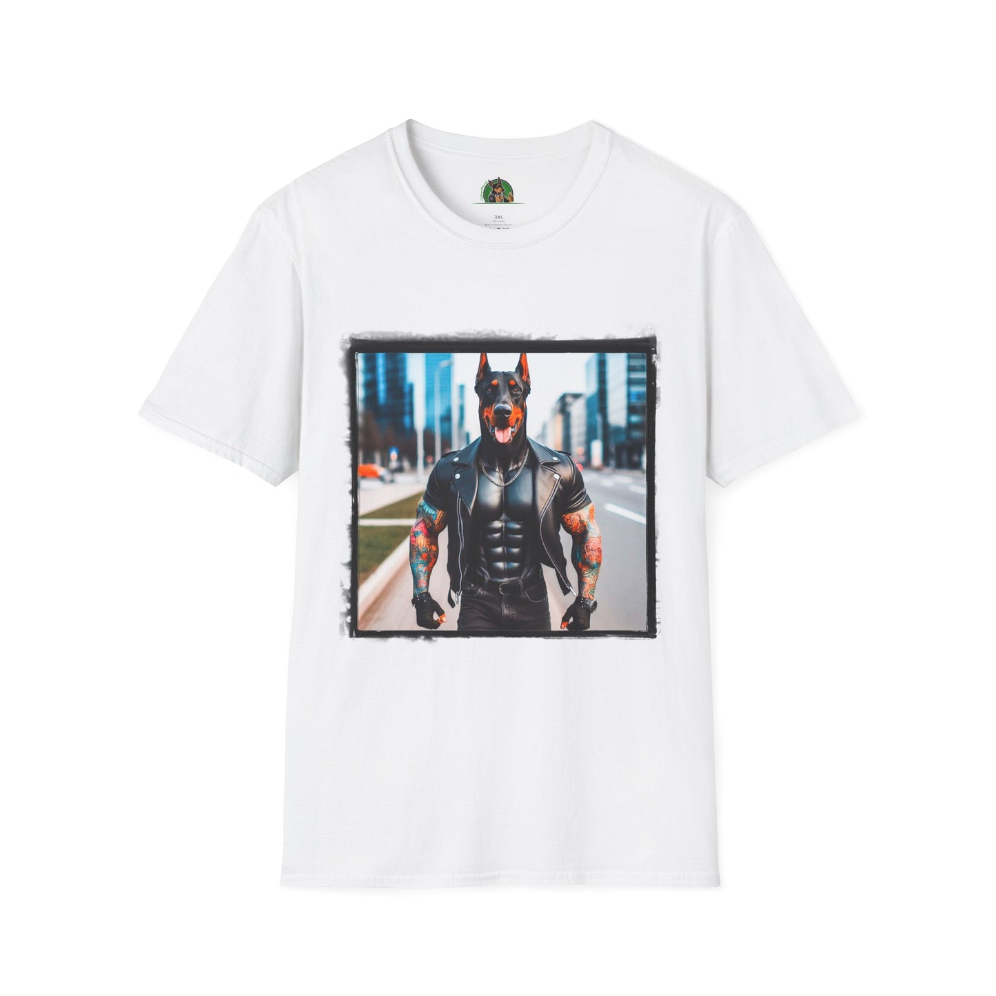 Doberman T-Shirt Printify XS White