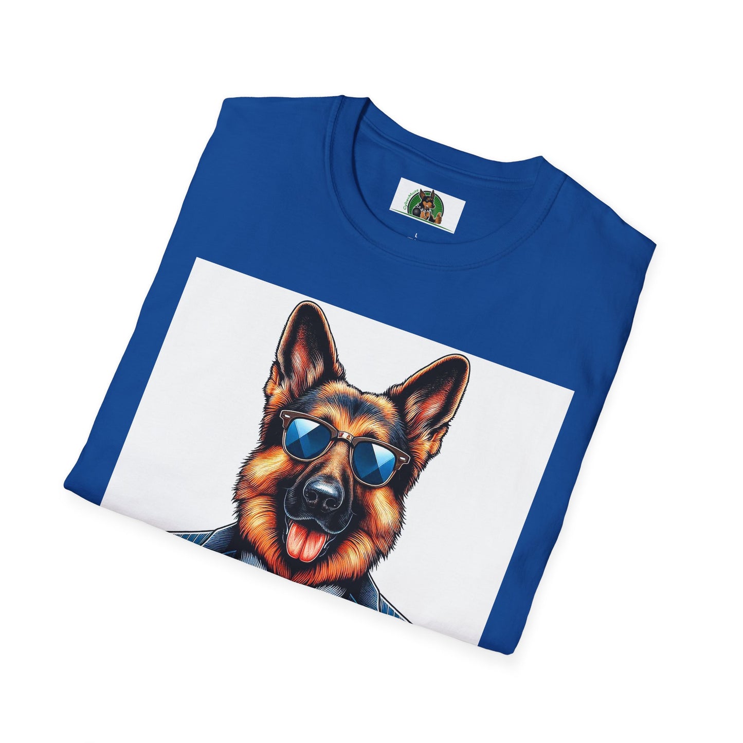 German Shepherd business suit shirt T-Shirt Printify