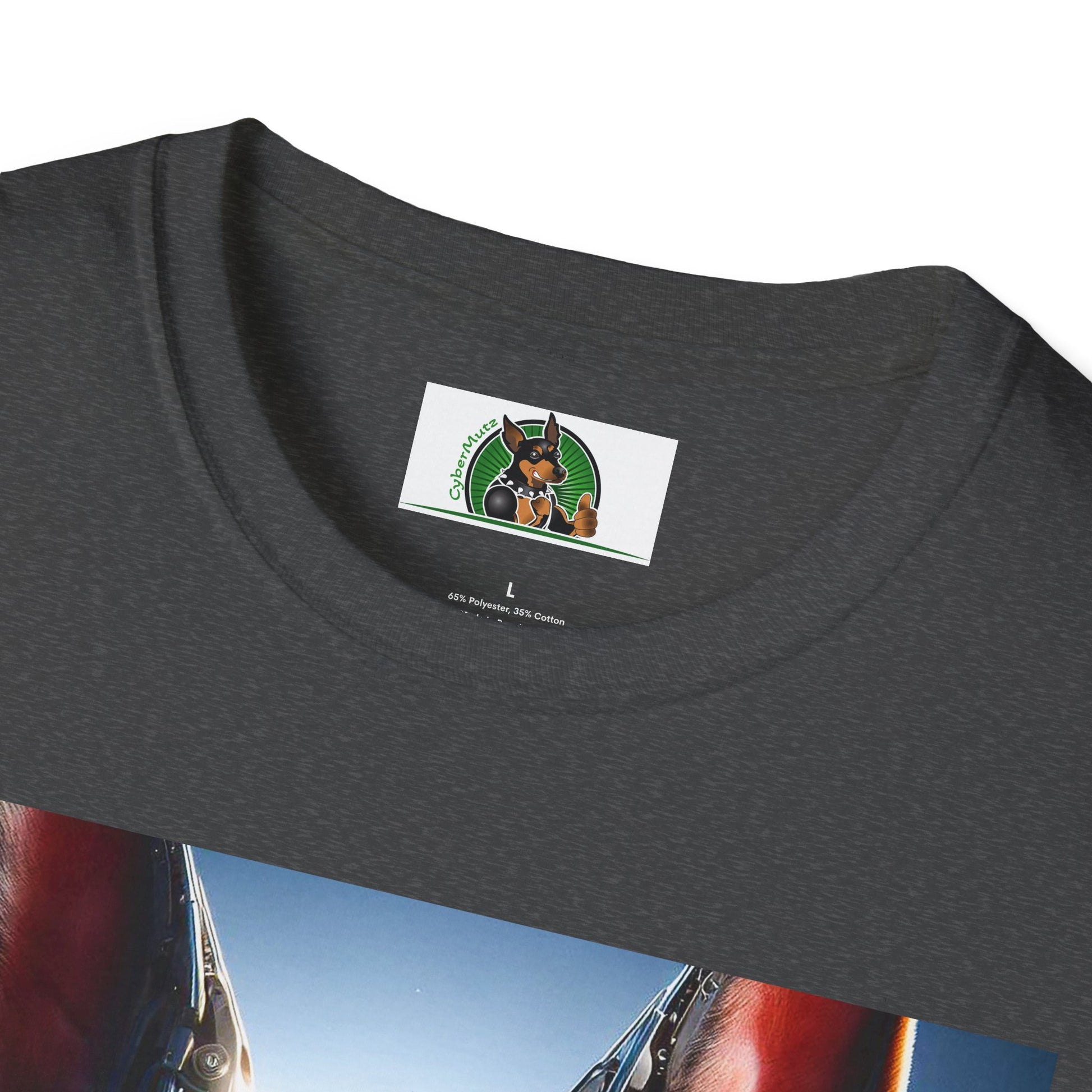 German Shepherd Metal Man T-Shirt T-Shirt Printify