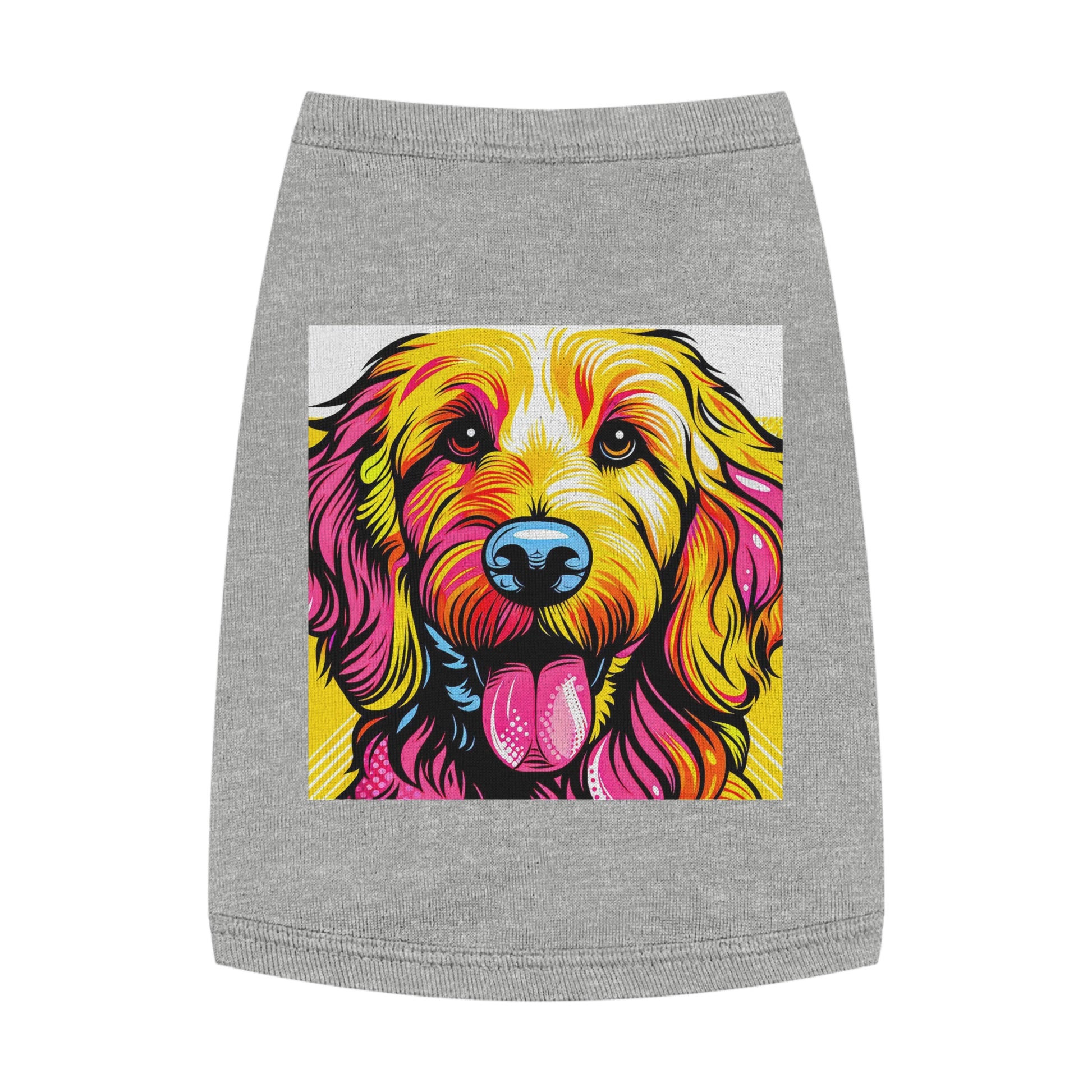 Pet Tank Golden Doodle Pets Printify M Heather 