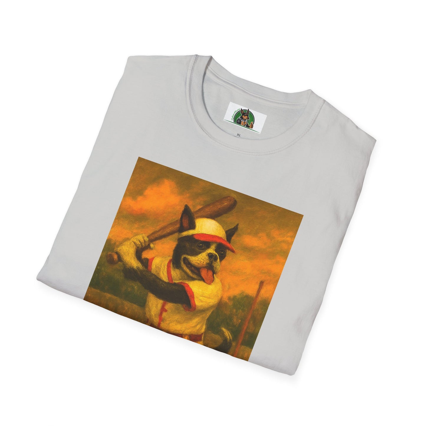 Sports Boston Terrier Baseball T-Shirt