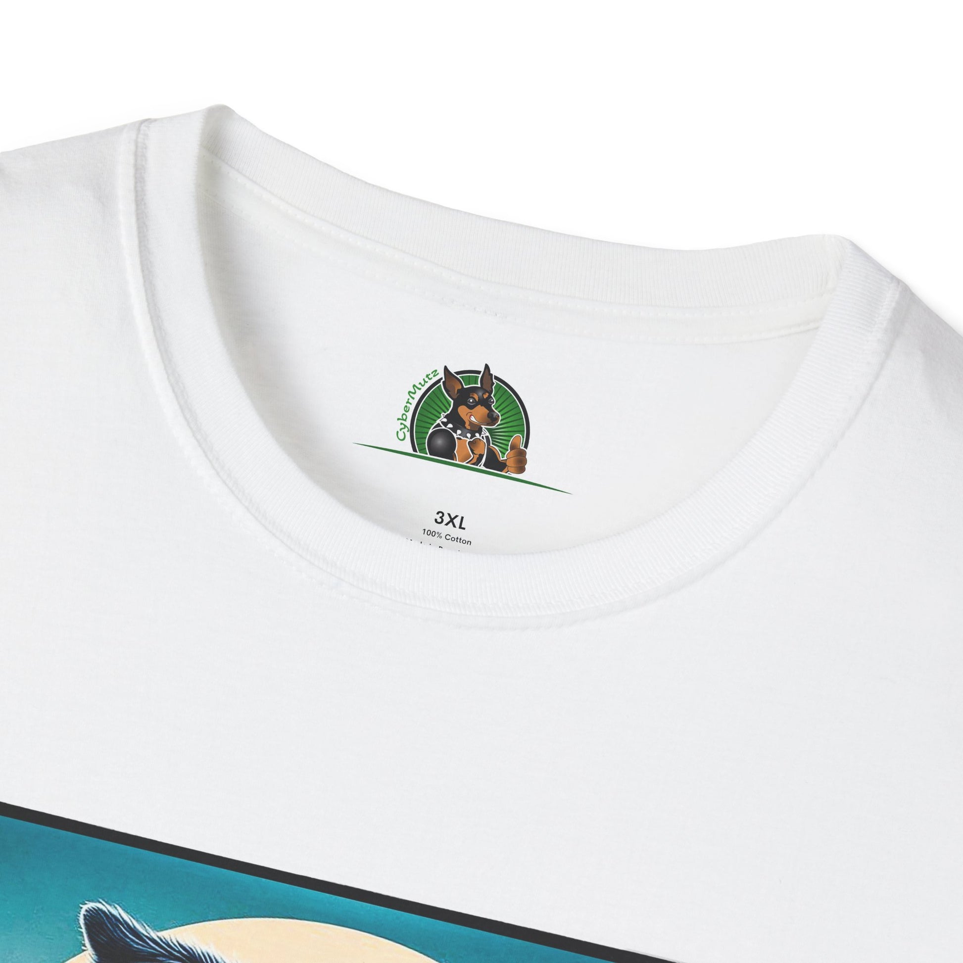 Australian Shepherd Floral Beach Surfer T-Shirt Printify